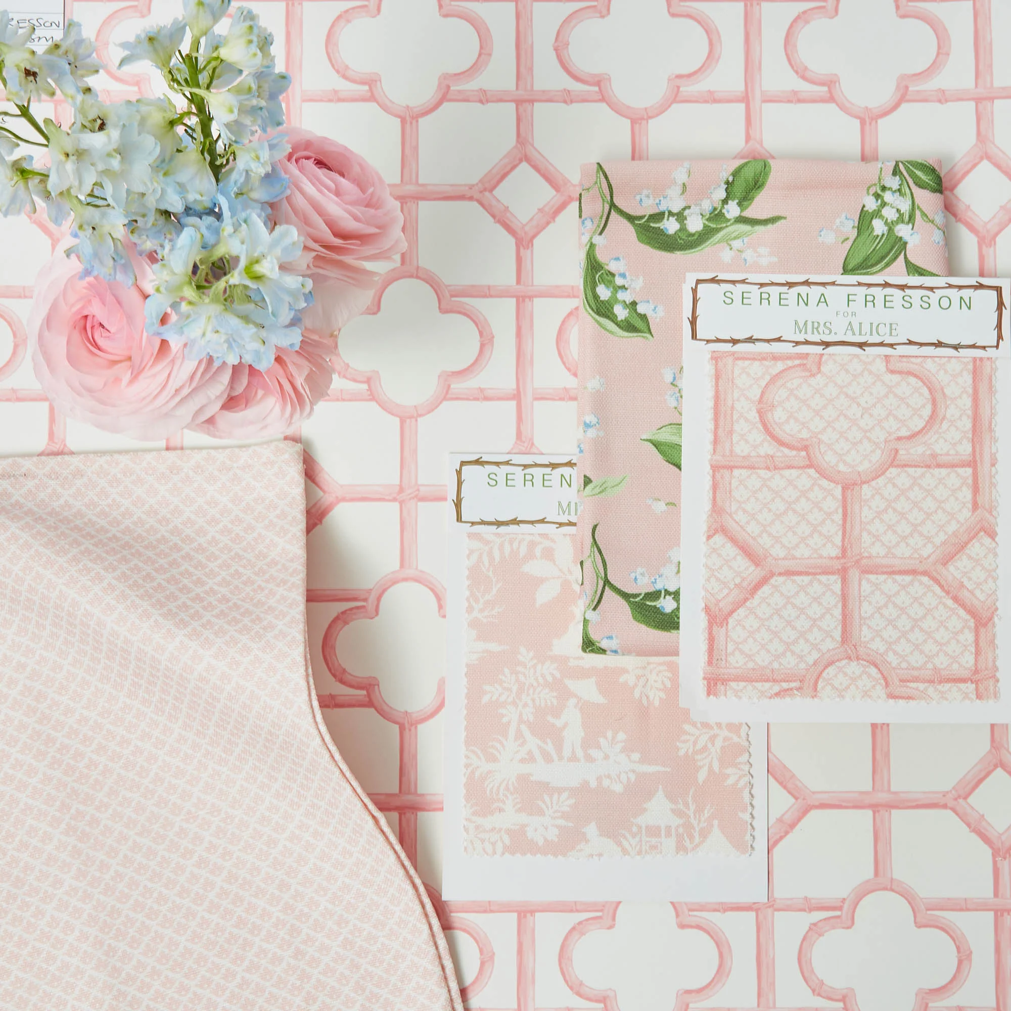 Pink Shaded Bamboo Wallpaper - Image 5