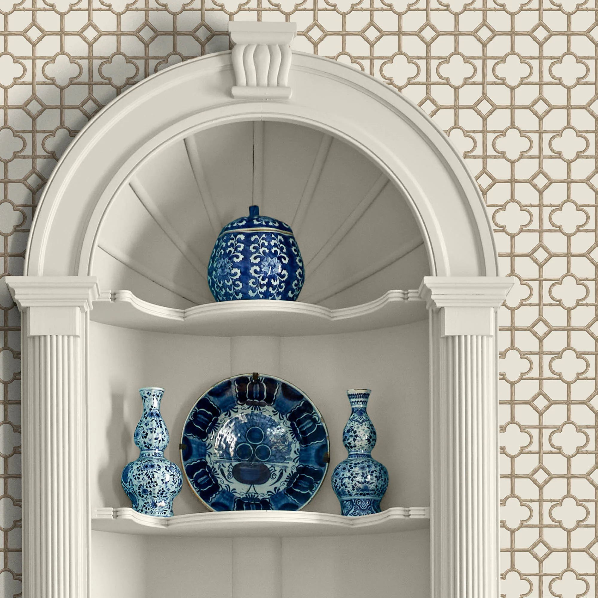 Putty Shaded Bamboo Wallpaper - Image 3