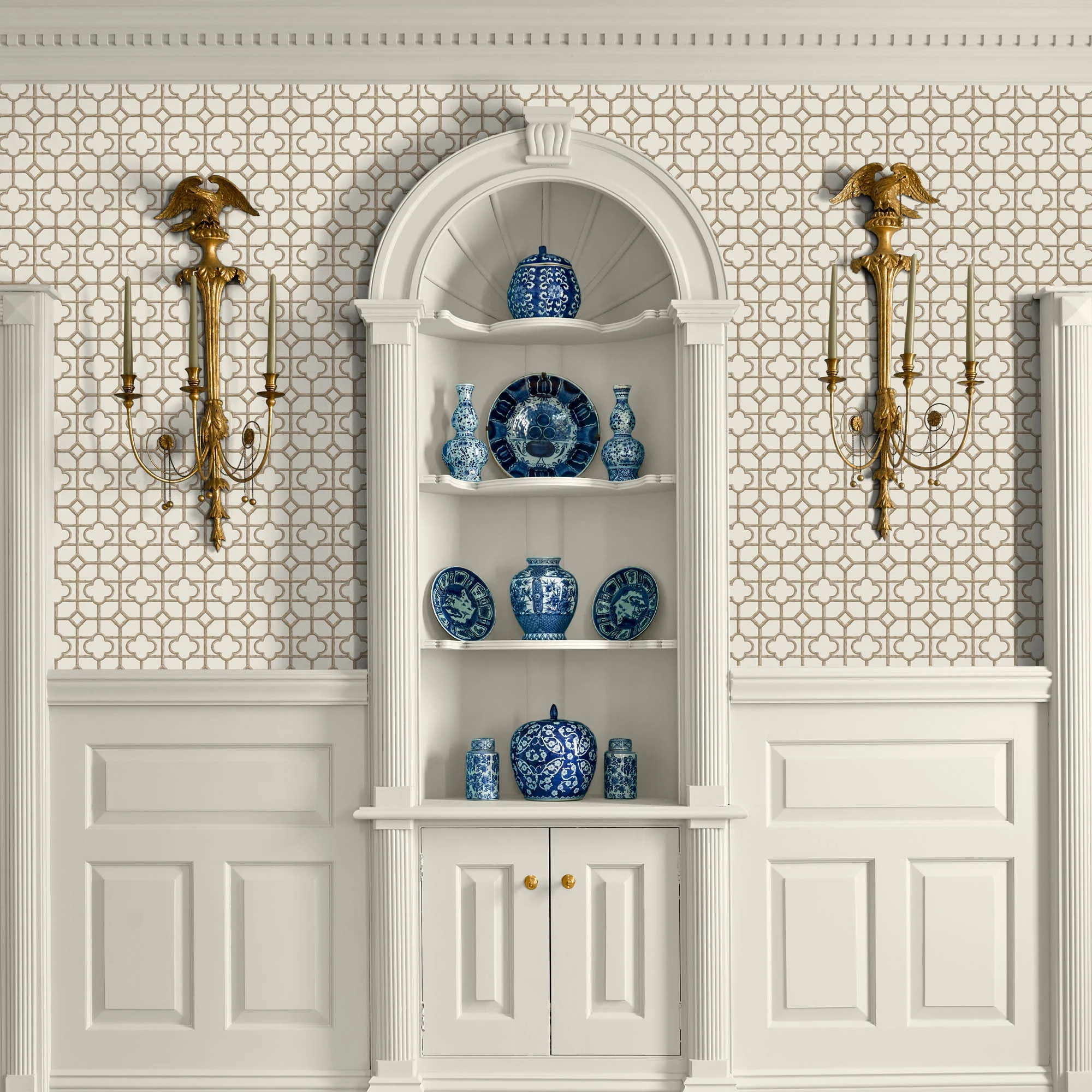 Putty Shaded Bamboo Wallpaper - Image 8