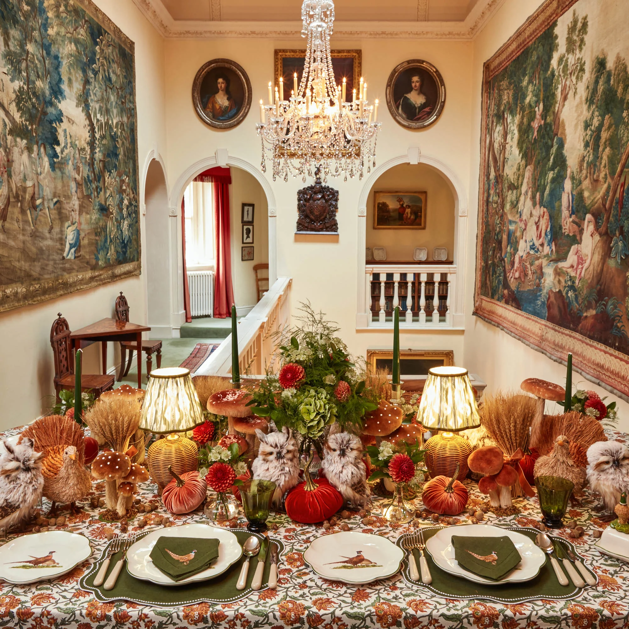 Olive Green Ikat Lampshade (18cm) - Image 10