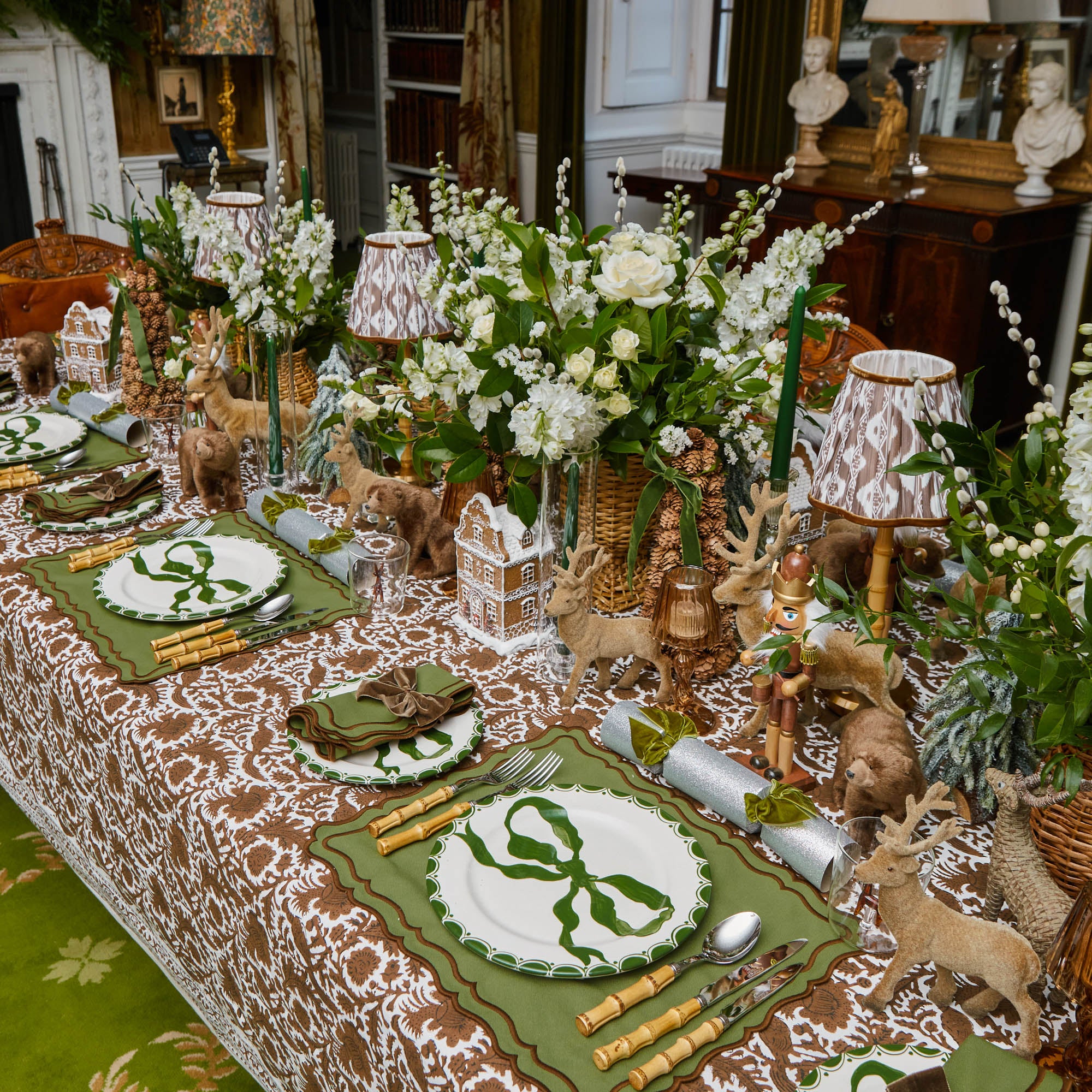Chocolate Brown Ikat Lampshade (18cm) - Image 9