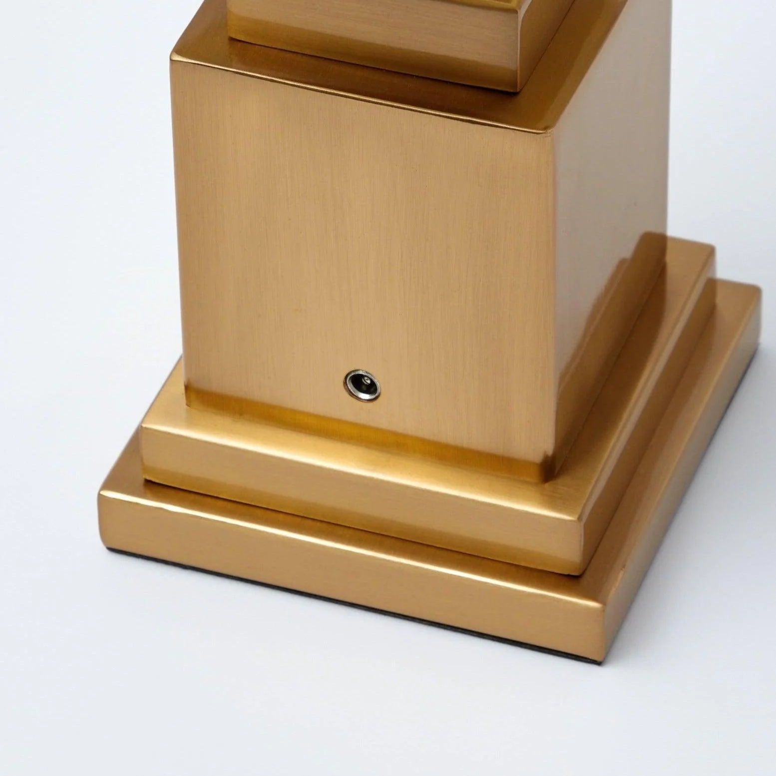 Square Rechargeable Lamp with Cobalt & Red Lotus Shade (18cm) - Image 15