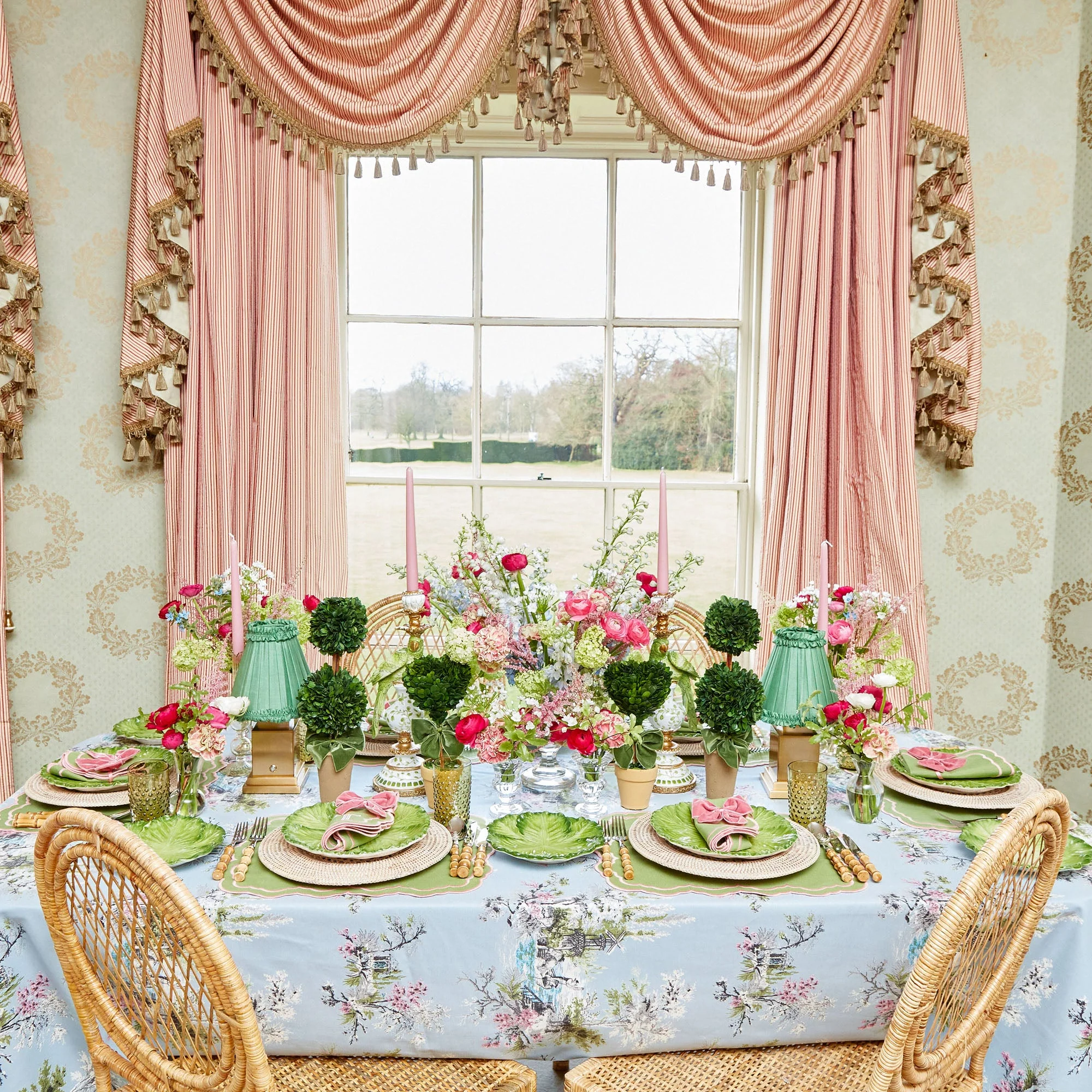 Square Rechargeable Lamp with Green Frilled Shade (18cm) - Image 12