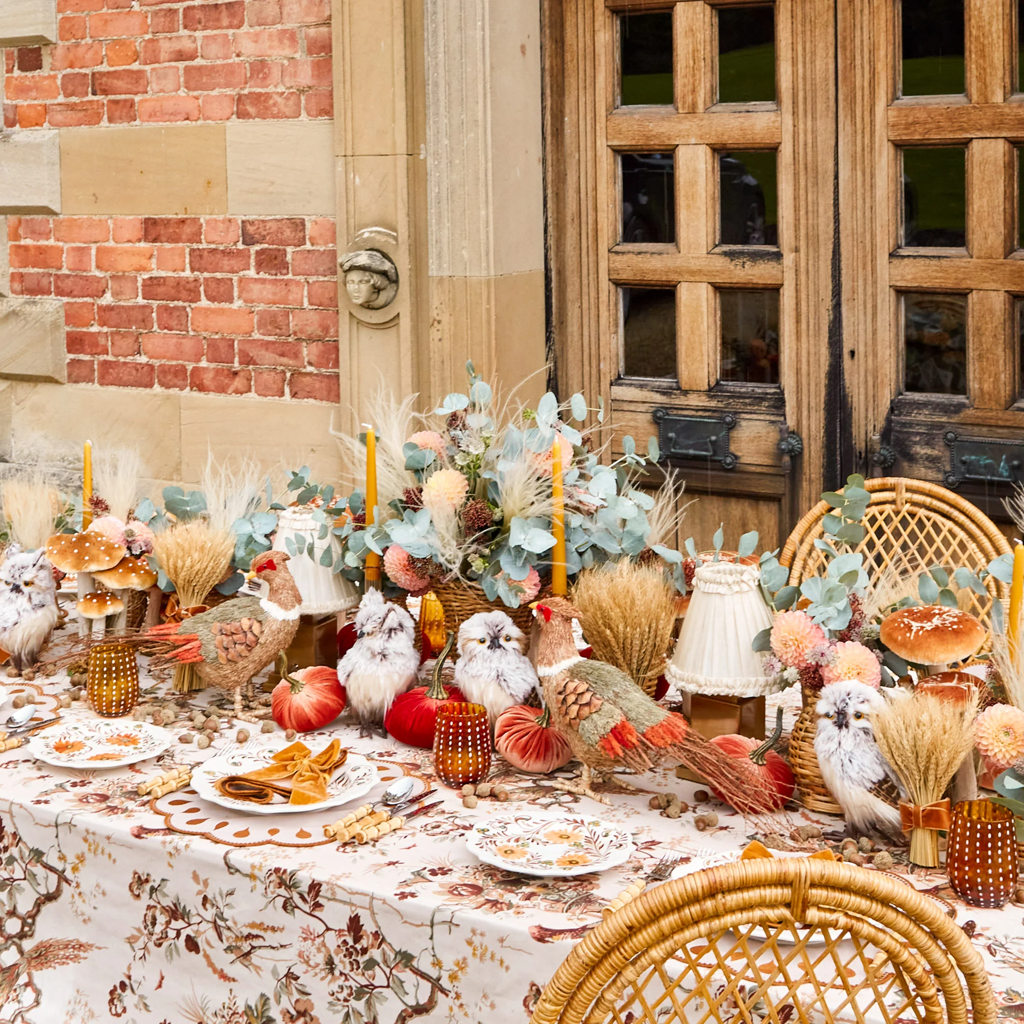 Square Rechargeable Lamp with Cream Frilled Silk Shade (18cm) - Image 4