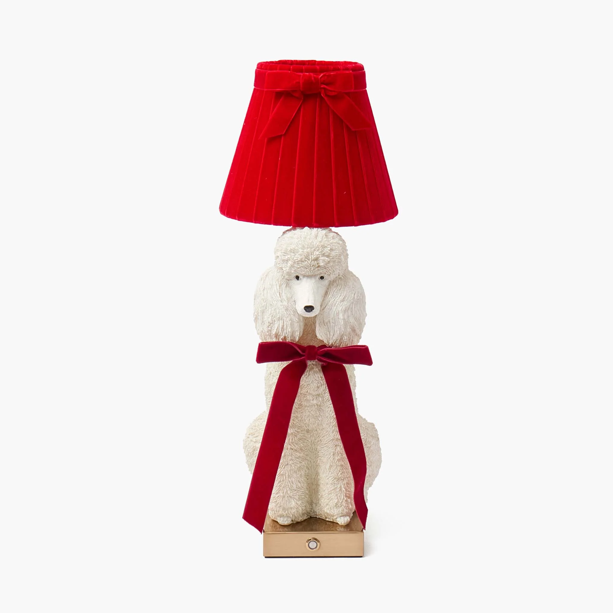 Red Ribboned Fifi Poodle Rechargeable Lamp - Image 6