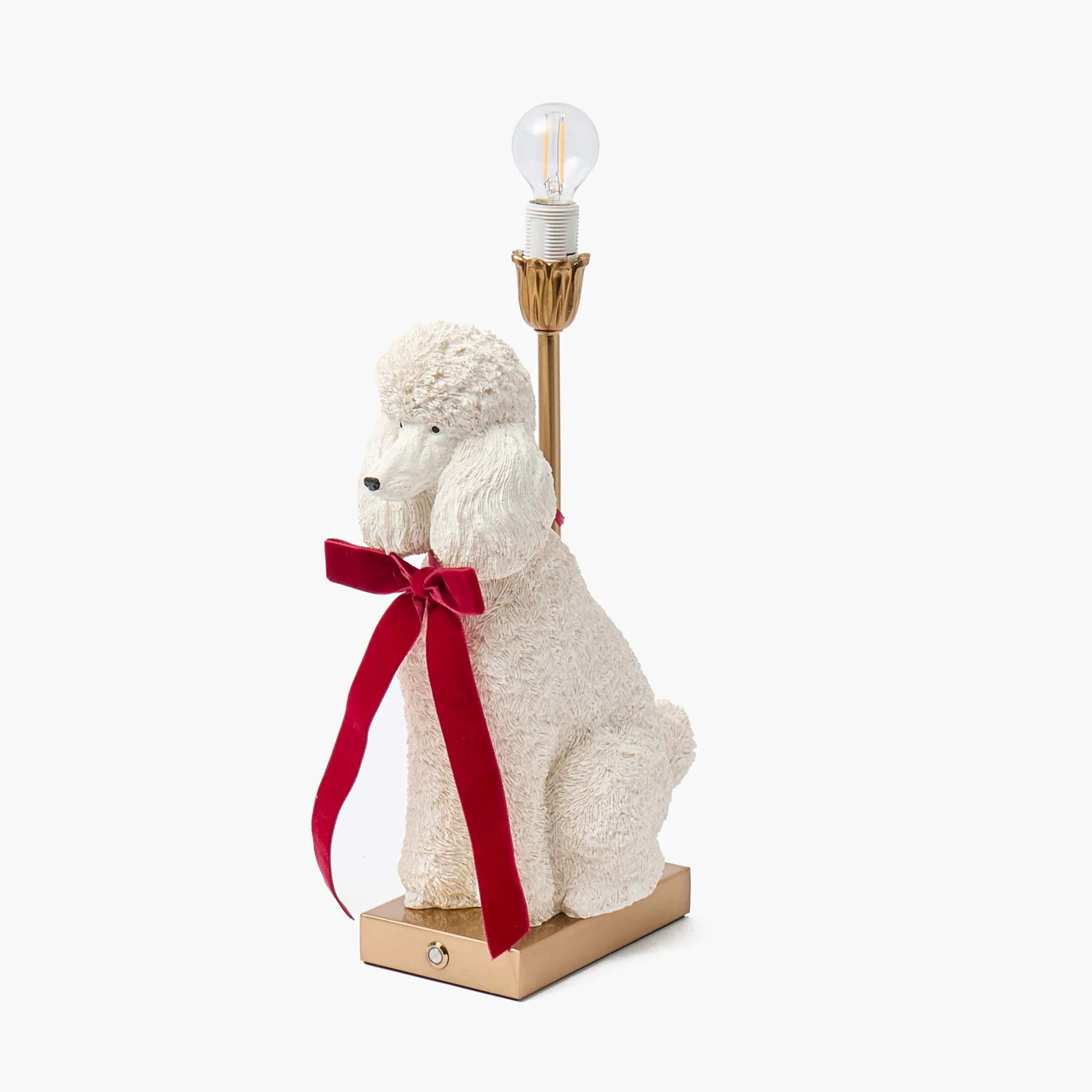 Red Ribboned Fifi Poodle Rechargeable Lamp - Image 8