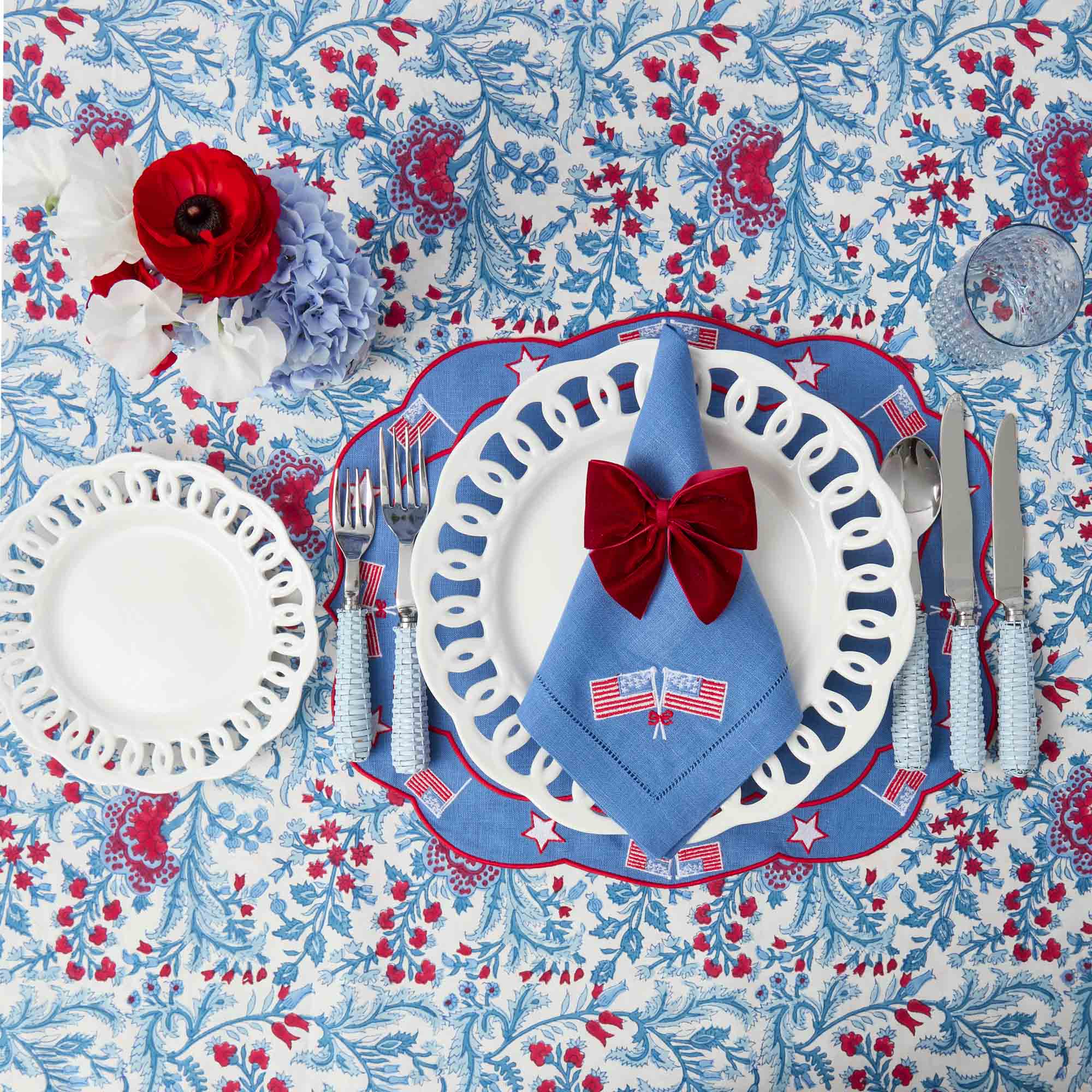 Ruby Red Velvet Napkin Bows (Set of 4) - Image 10