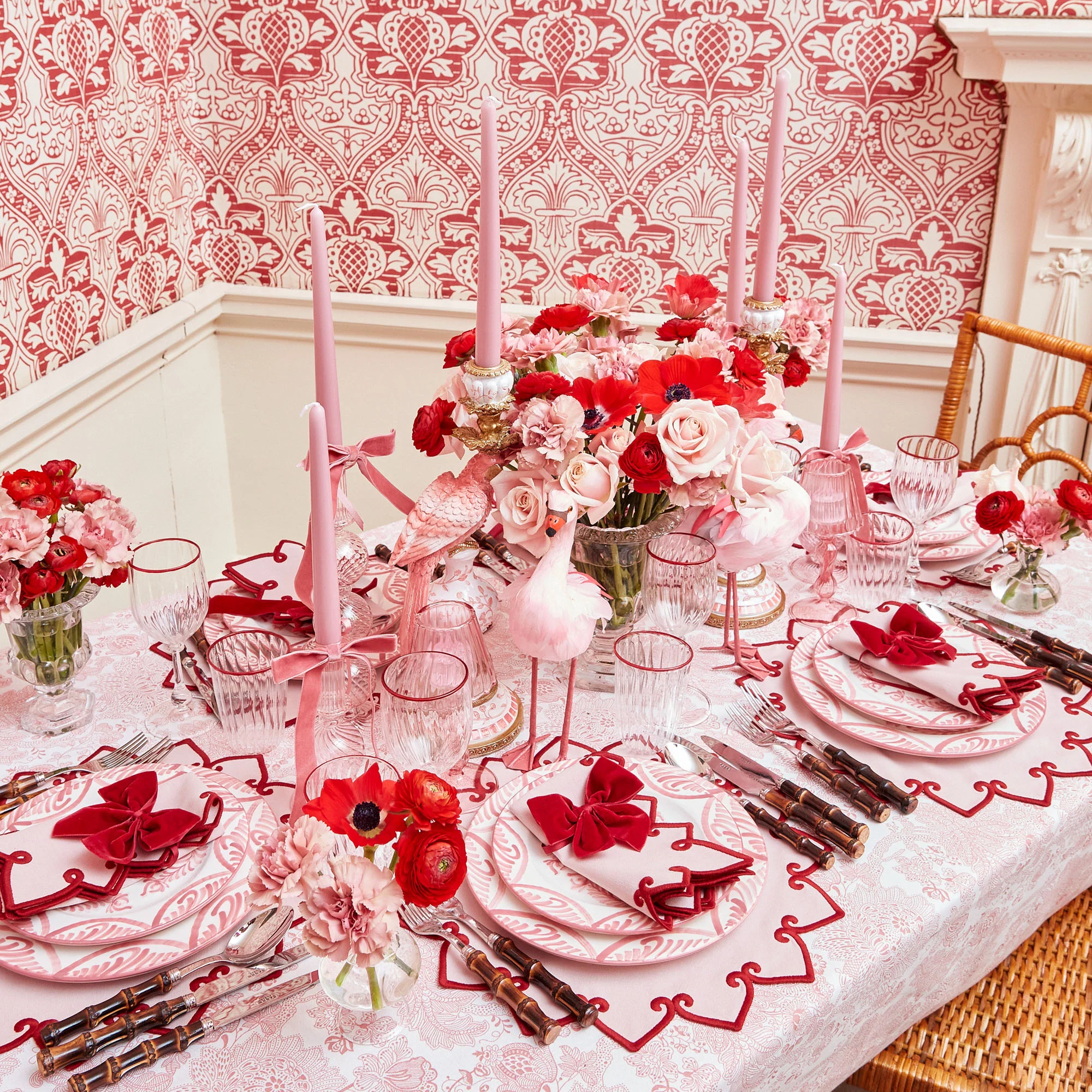 Ruby Red Velvet Napkin Bows (Set of 4) - Image 6