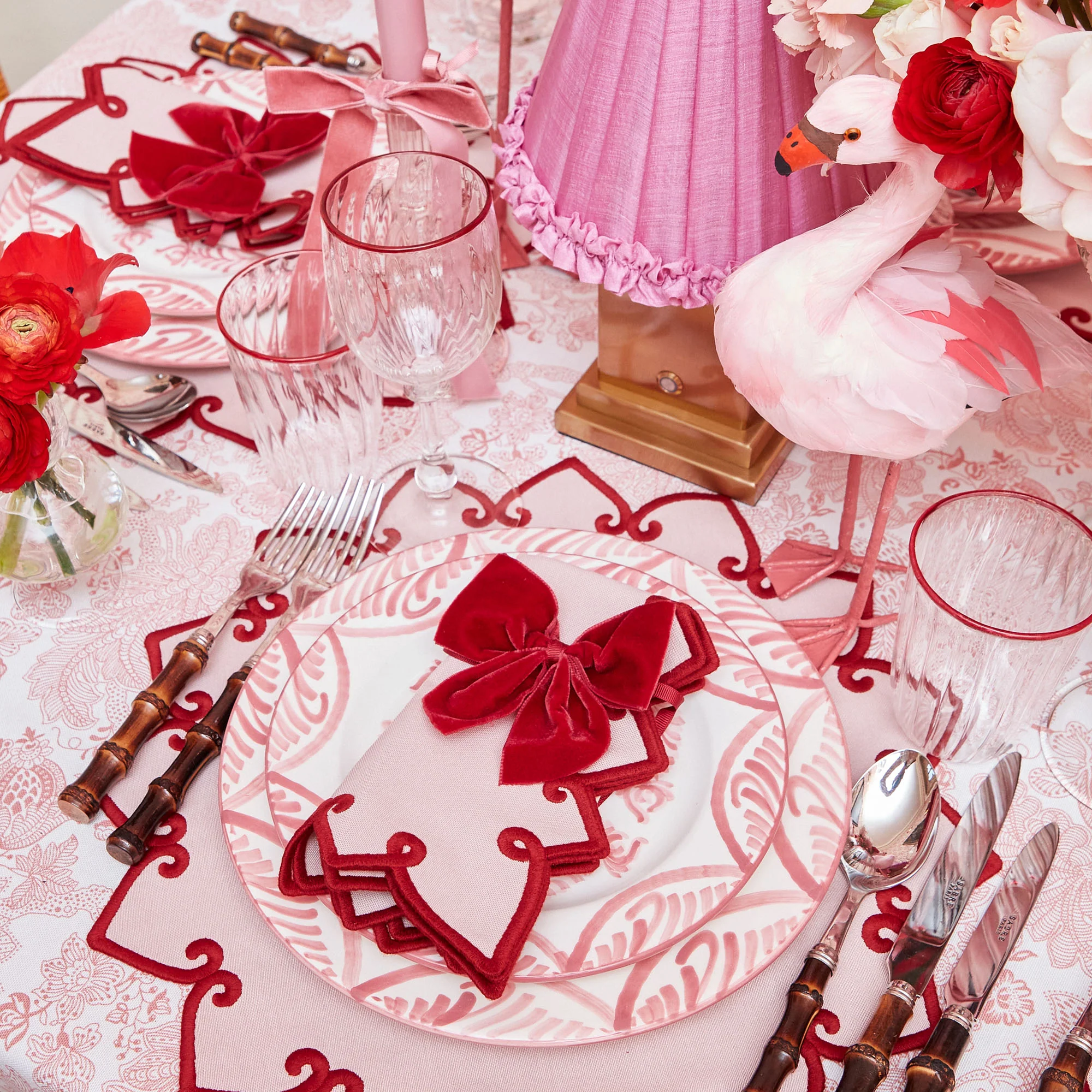 Ruby Red Velvet Napkin Bows (Set of 4) - Image 7