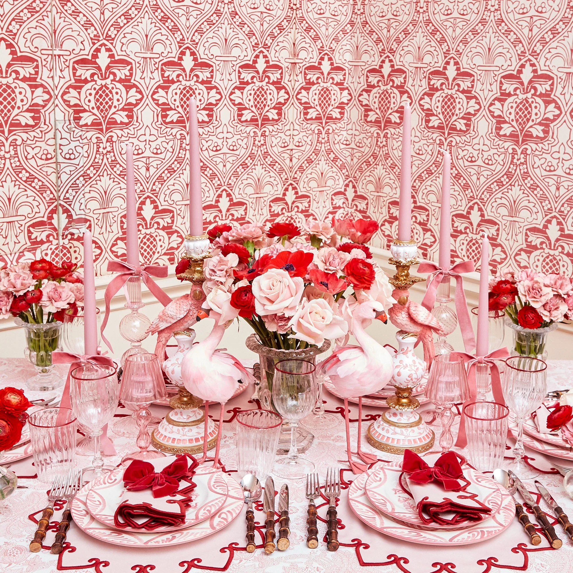 Ruby Red Velvet Napkin Bows (Set of 4) - Image 8