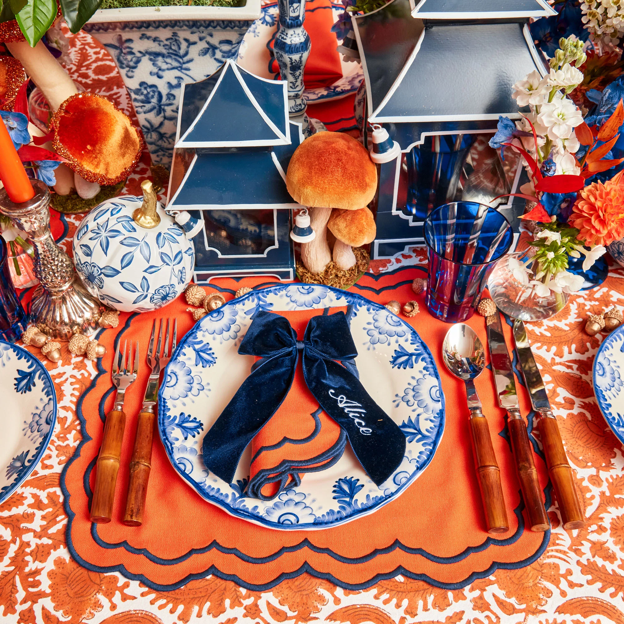 Royal Blue Positano Glasses (Set of 4) - Image 4