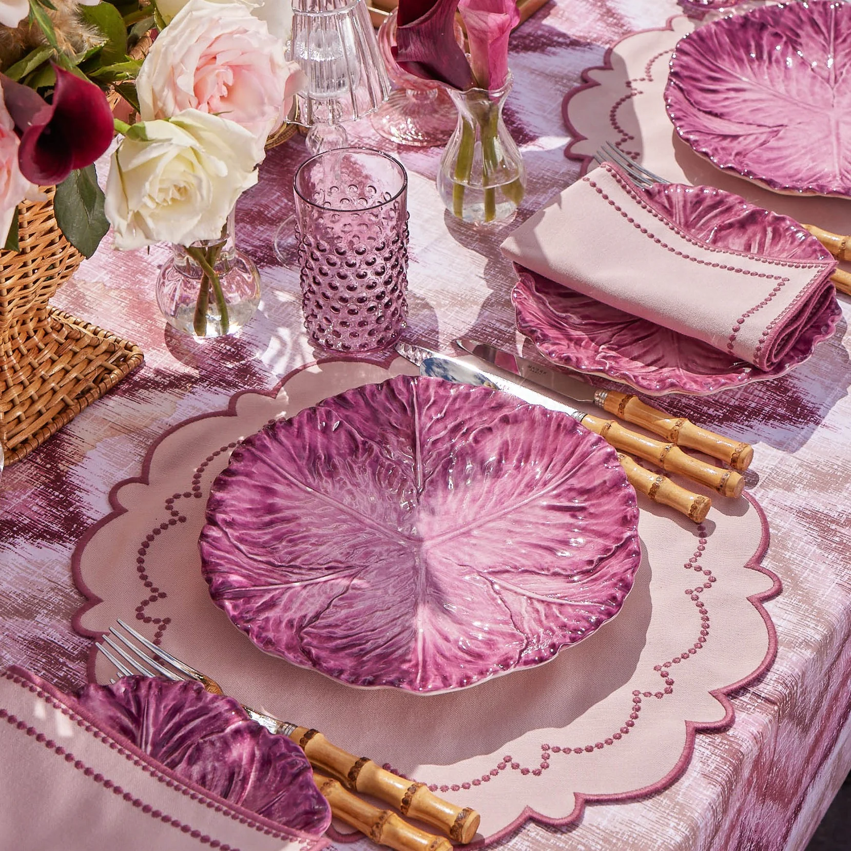 Serena Aubergine Cabbage Dinner Plate - Image 16