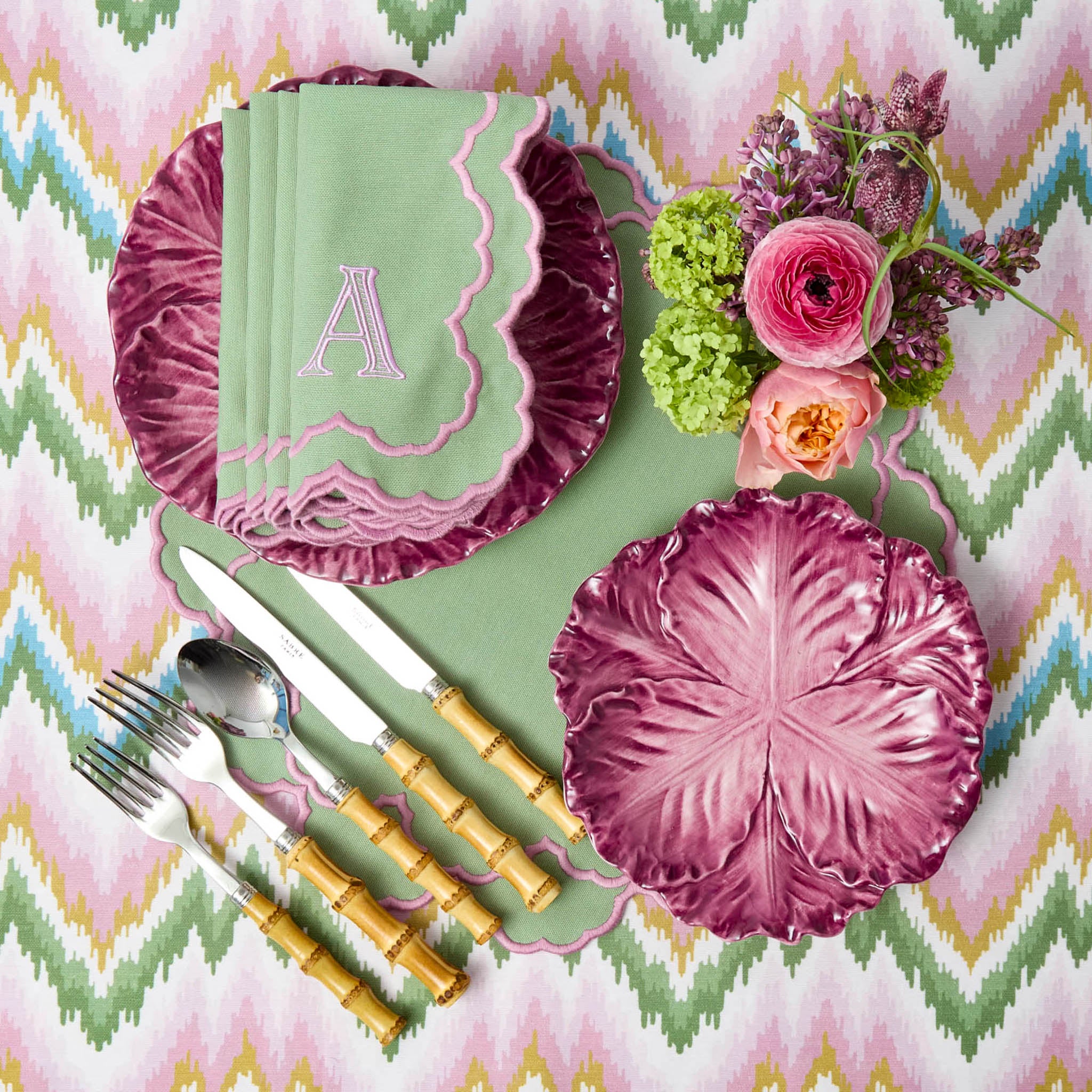 Serena Aubergine Cabbage Starter Plates (Set of 4) - Image 10