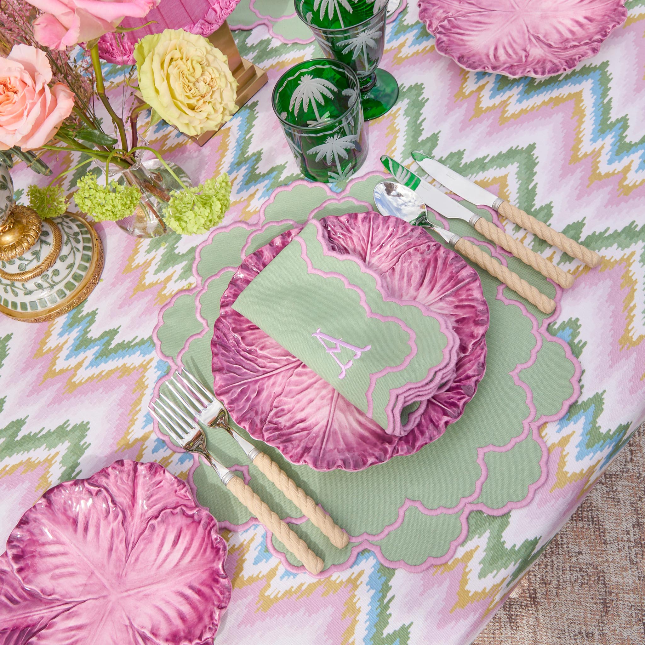 Serena Aubergine Cabbage Starter Plates (Set of 4) - Image 12