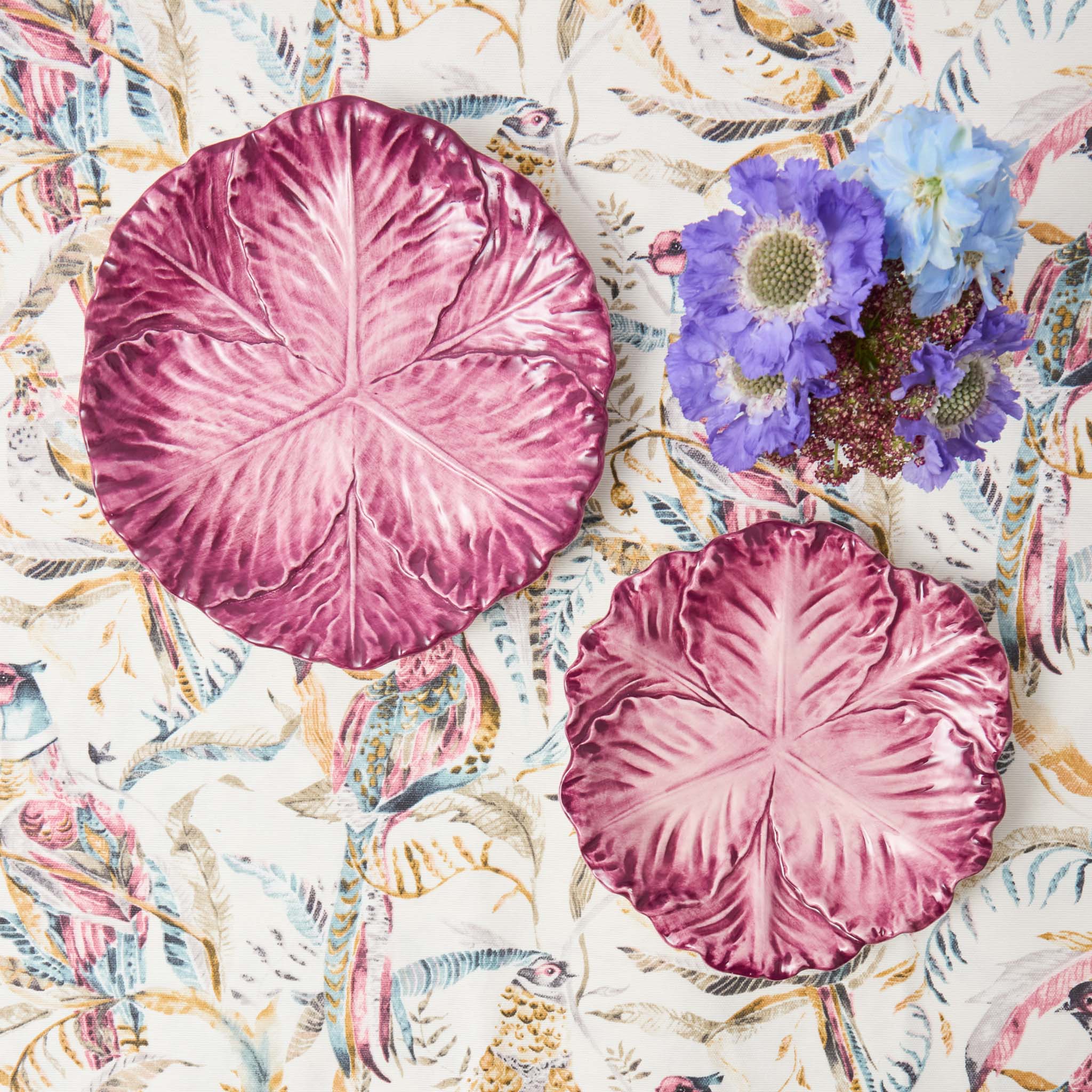 Serena Aubergine Cabbage Starter Plates (Set of 4) - Image 5