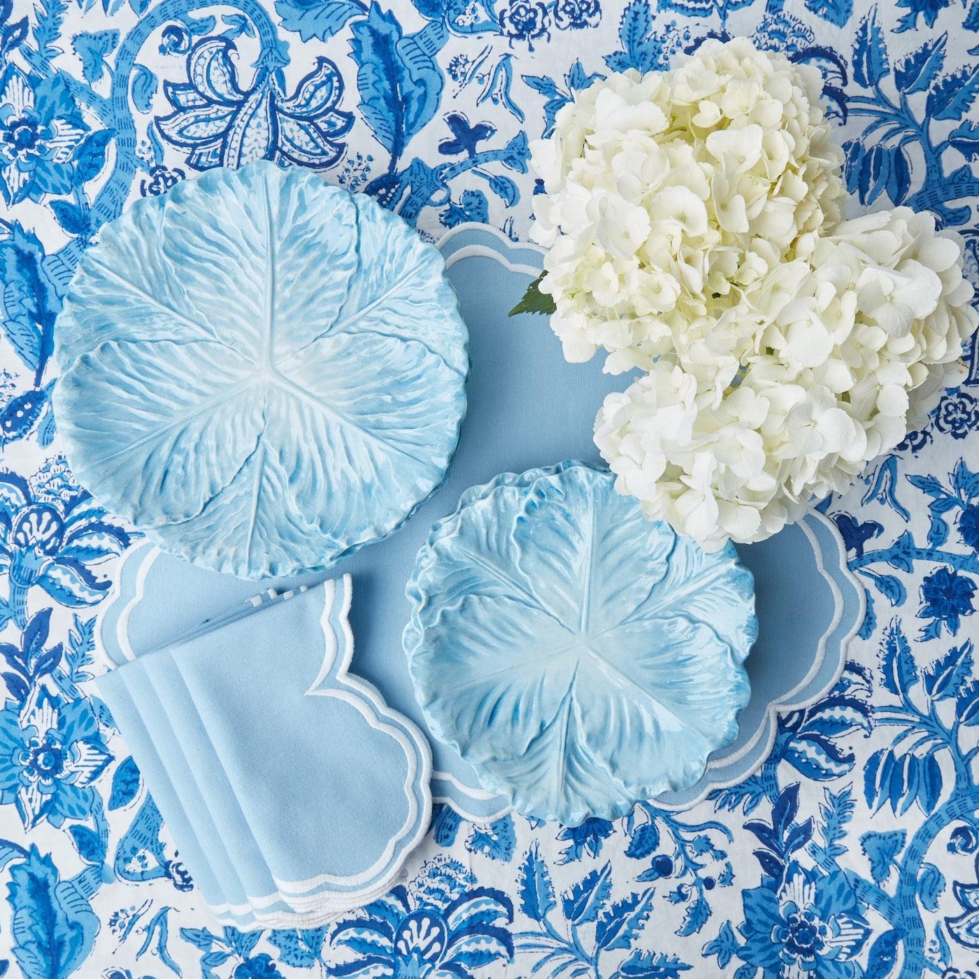 Serena Cornflower Blue Napkins (Set of 4) - Image 14