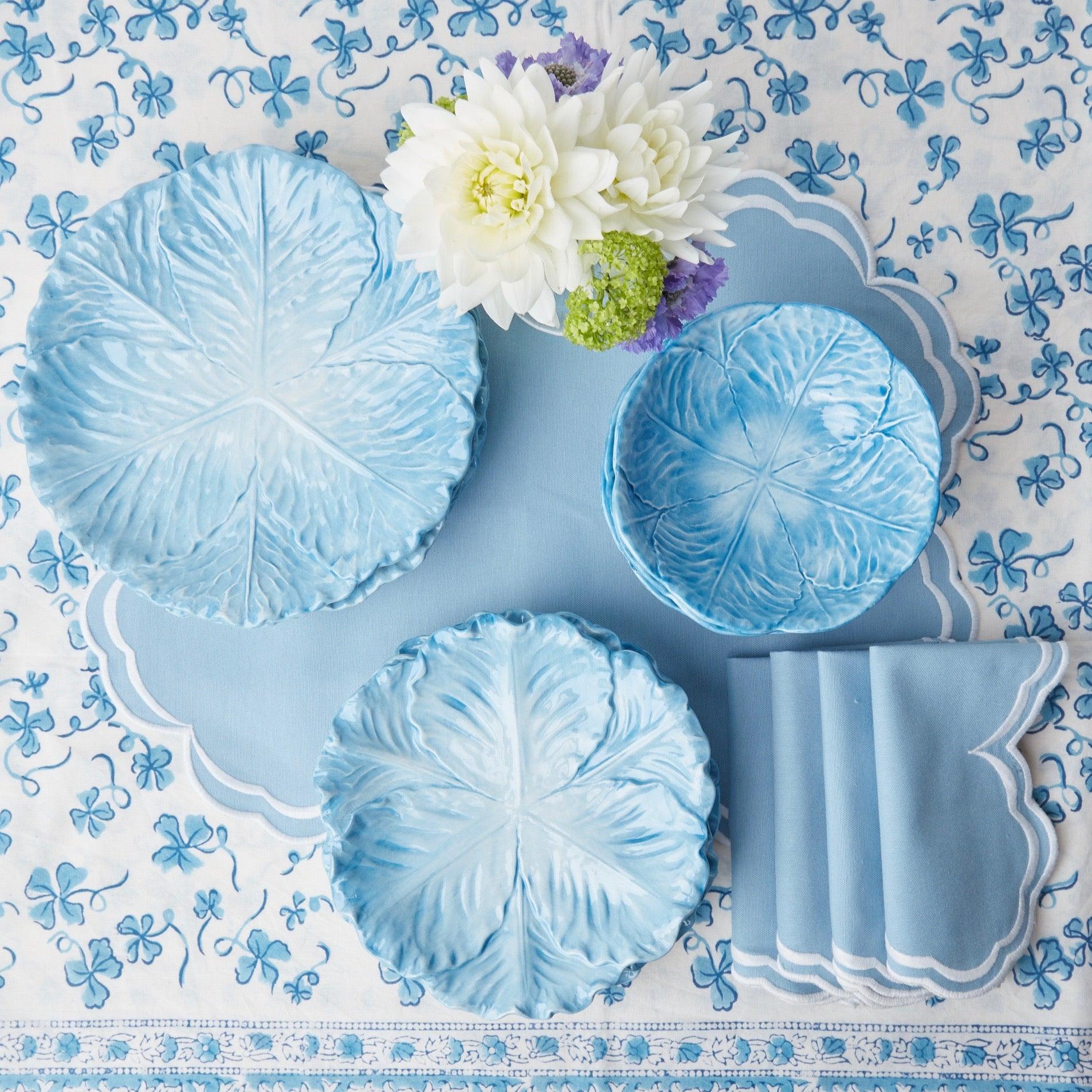 Serena Cornflower Blue Napkins (Set of 4) - Image 17