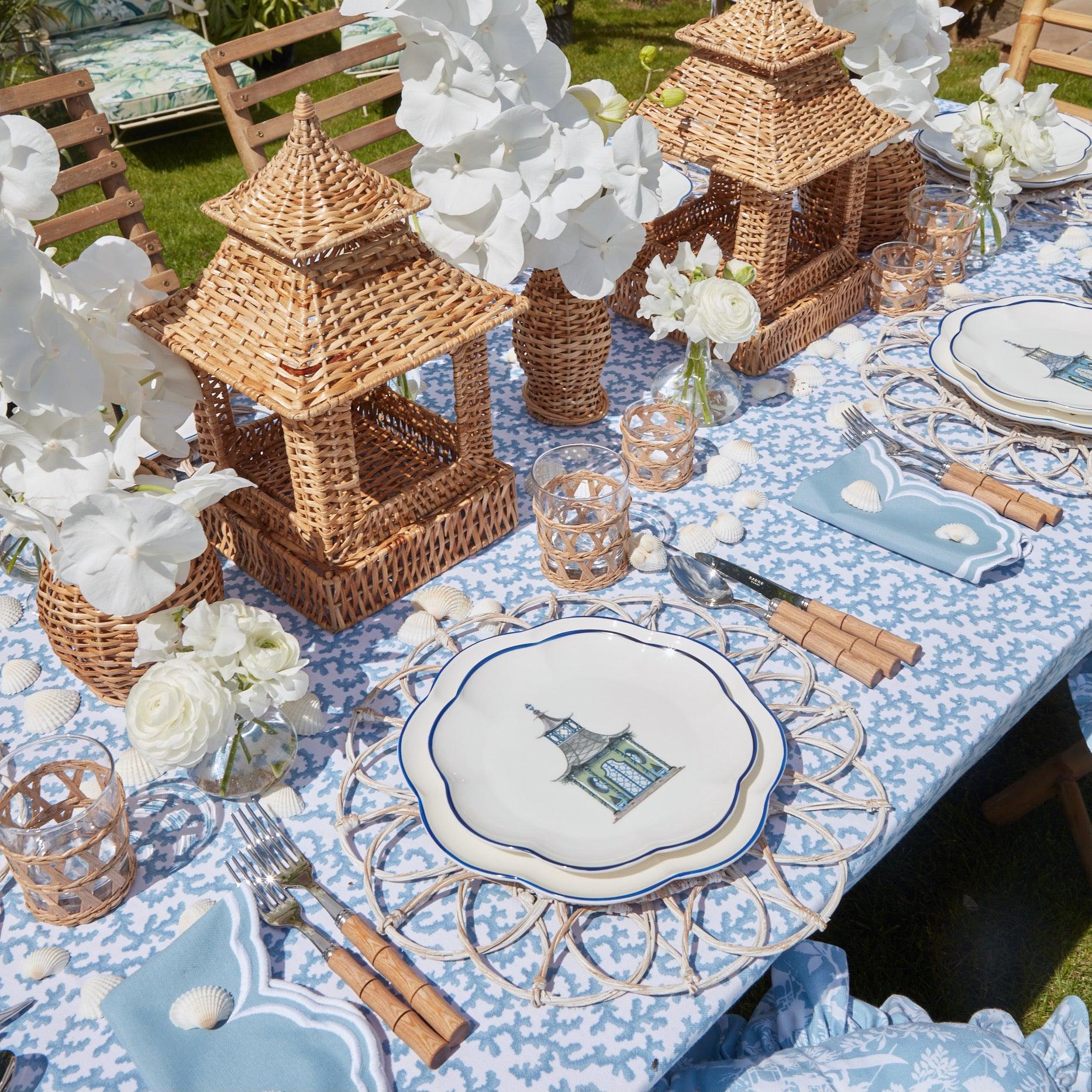 Serena Cornflower Blue Napkins (Set of 4) - Image 6