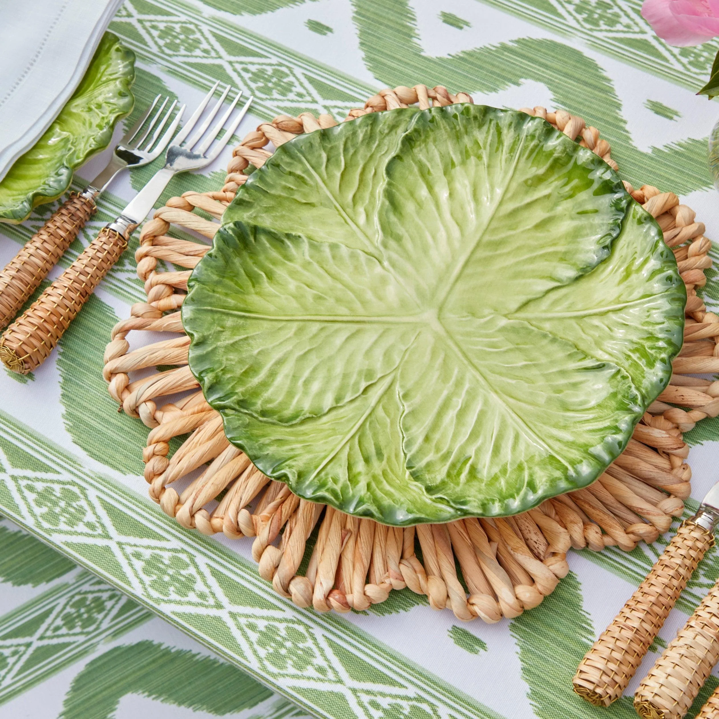 Serena Green Cabbage Dinner Plate - Image 15