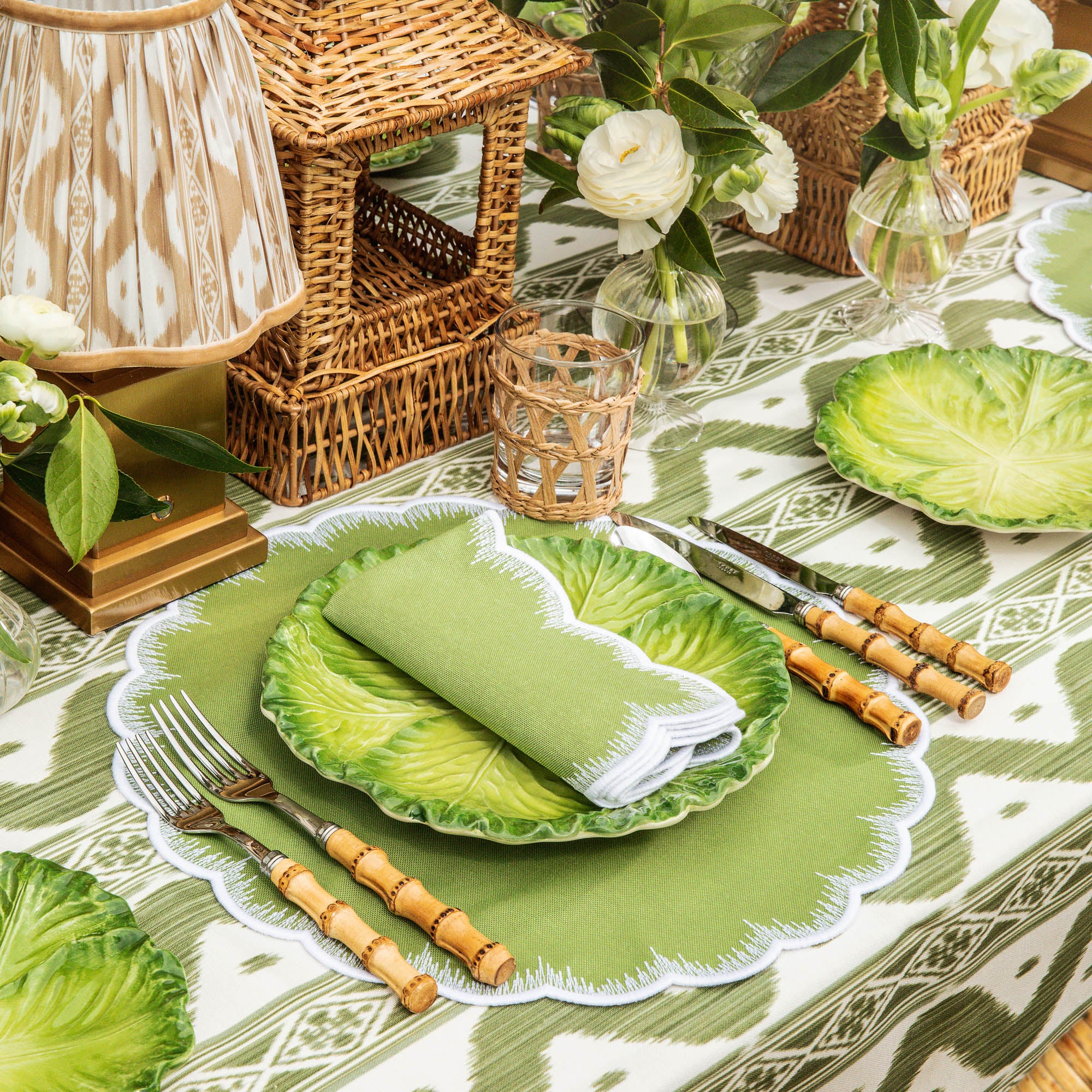 Serena Green Cabbage Dinner Plate (Set of 4) - Image 15