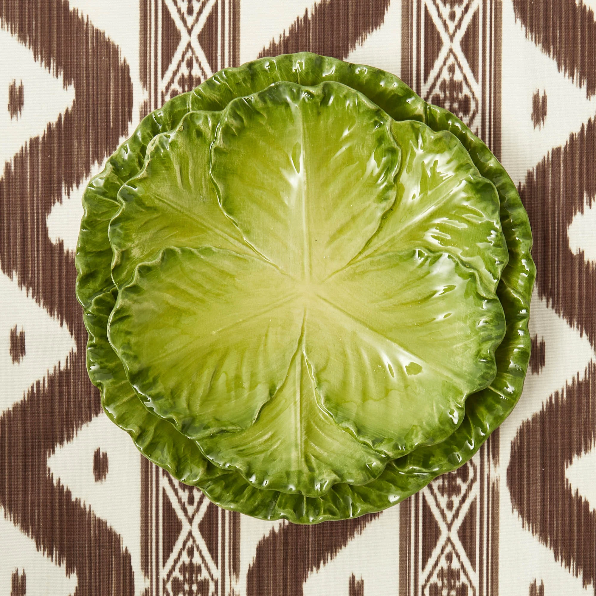 Serena Green Cabbage Dinner & Starter Plates (Set of 8) - Image 6