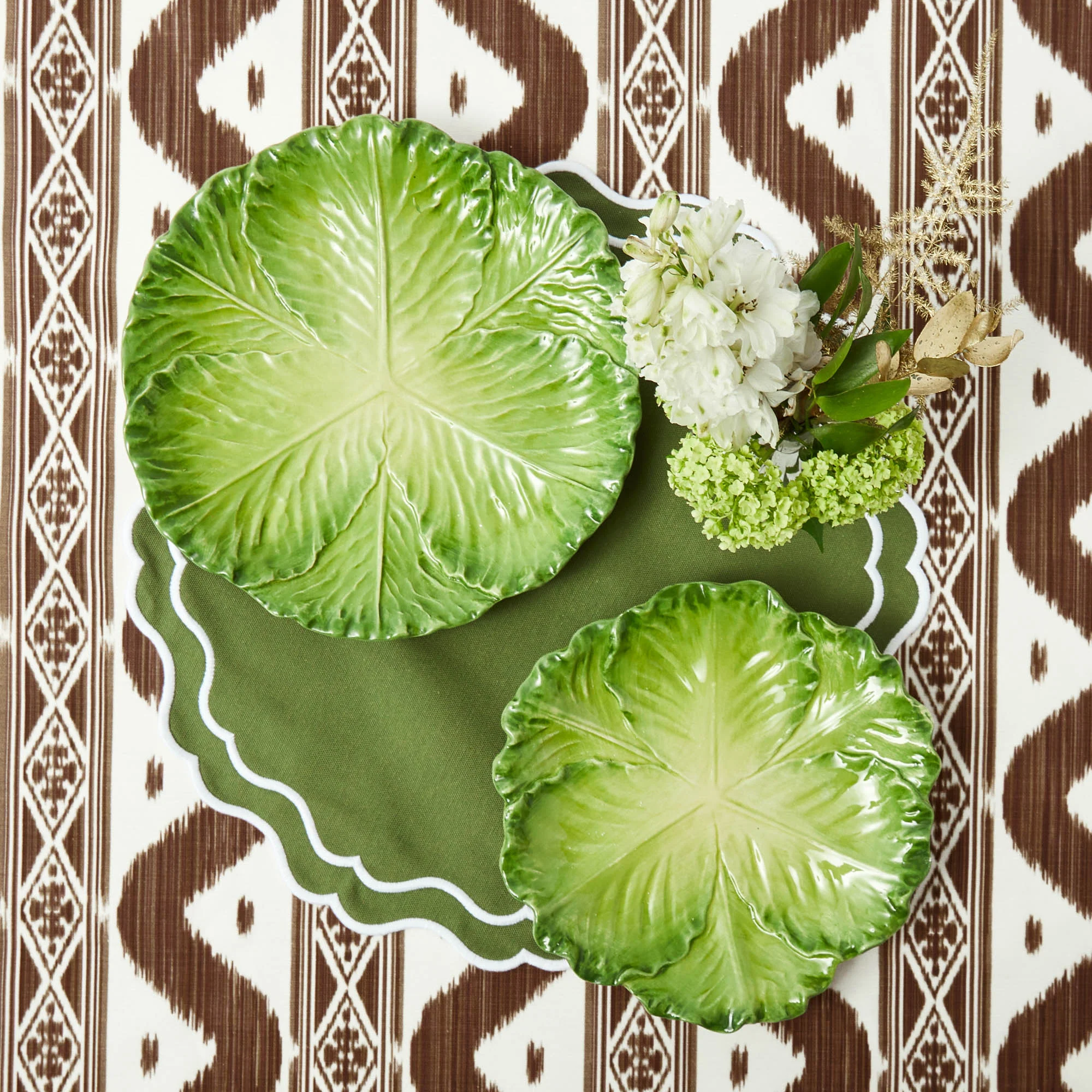 Serena Green Cabbage Dinner Plate - Image 10