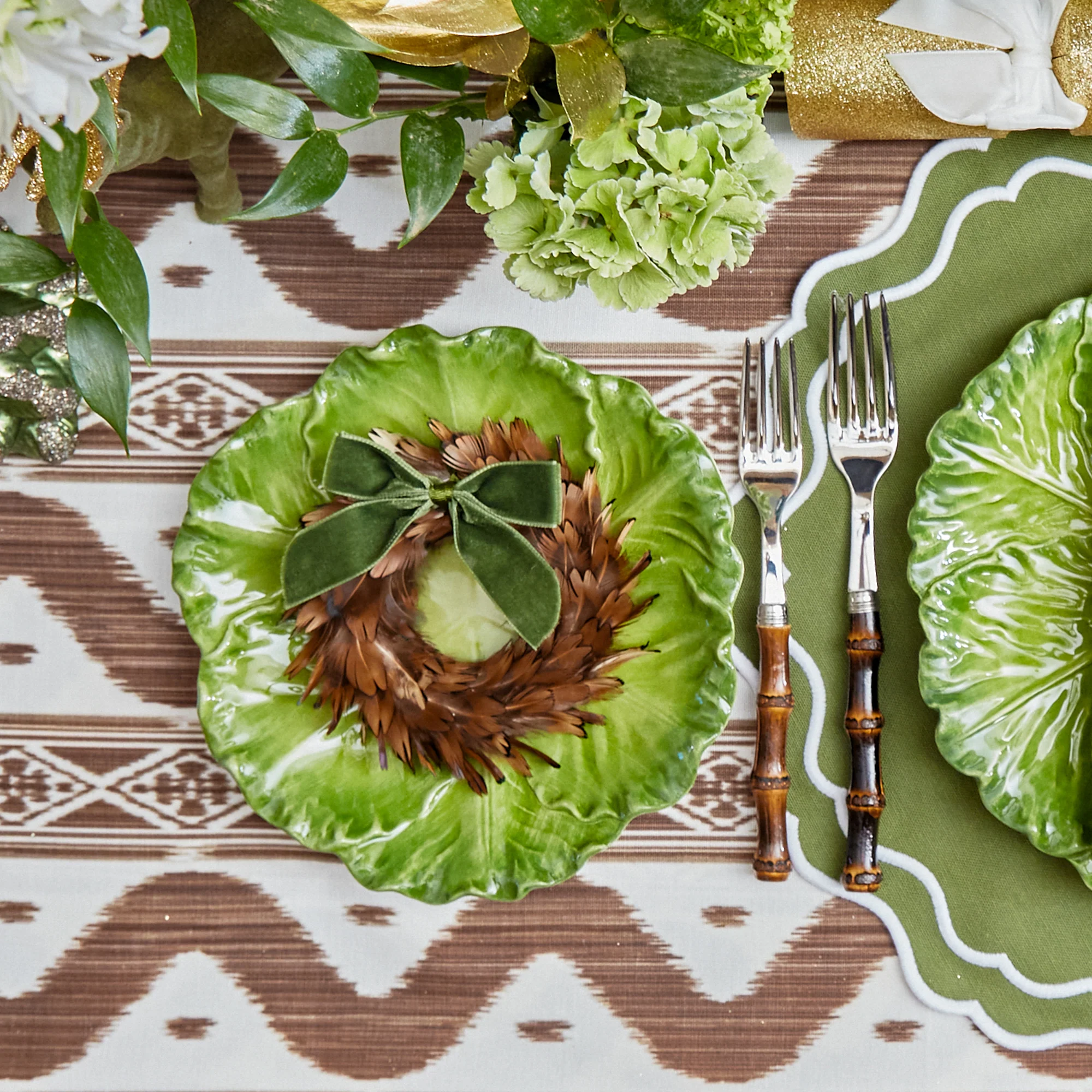 Serena Green Cabbage Starter Plate (Set of 4) - Image 13