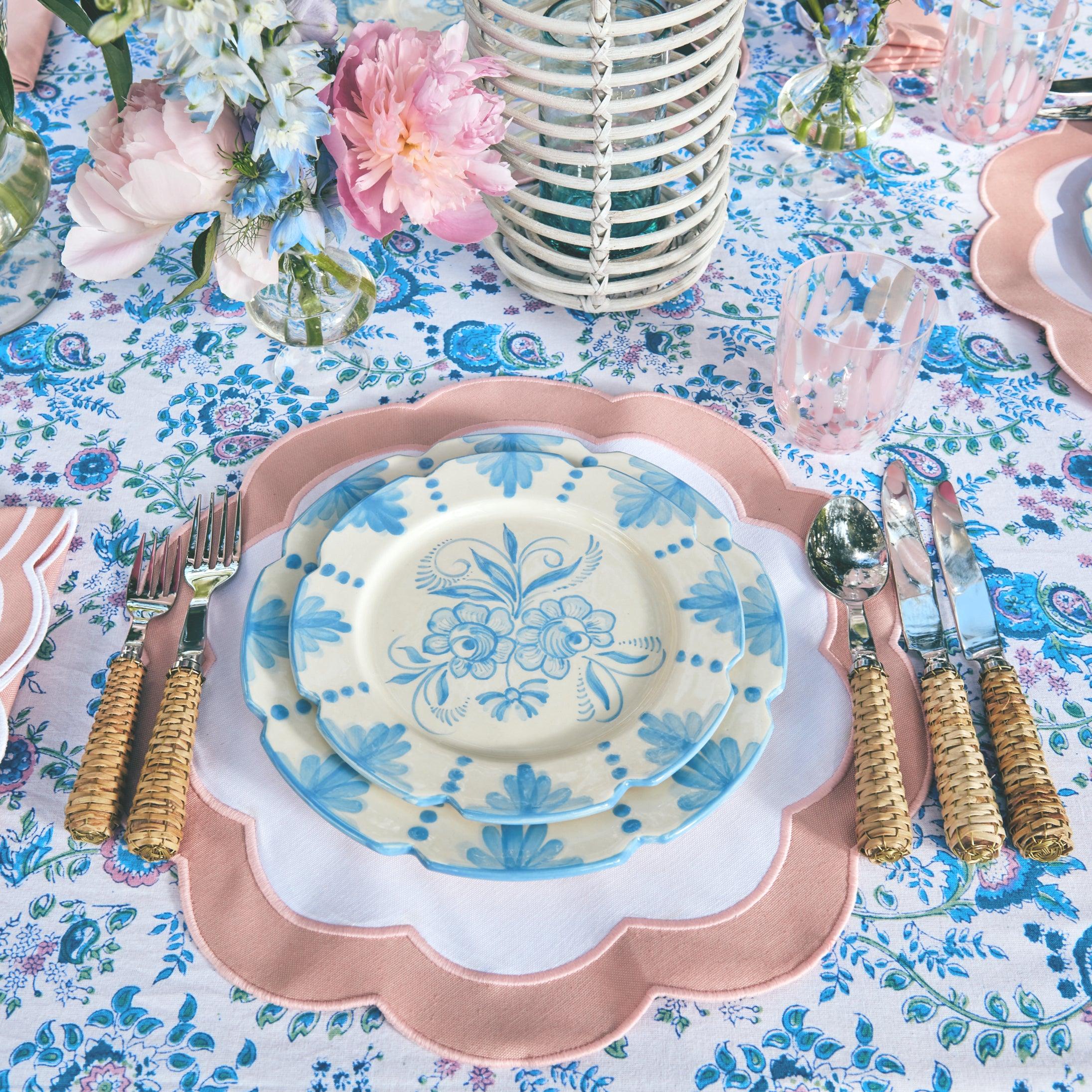 Seville Blue Gardênia Dinner Plate - Image 13