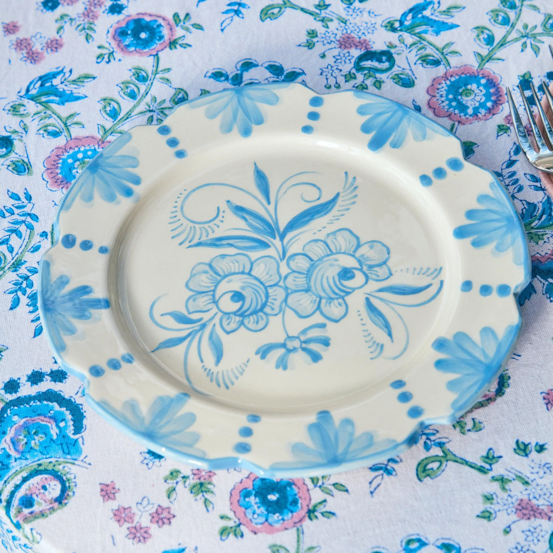 Seville Blue Gardênia Starter Plate (set of 4) - Image 9