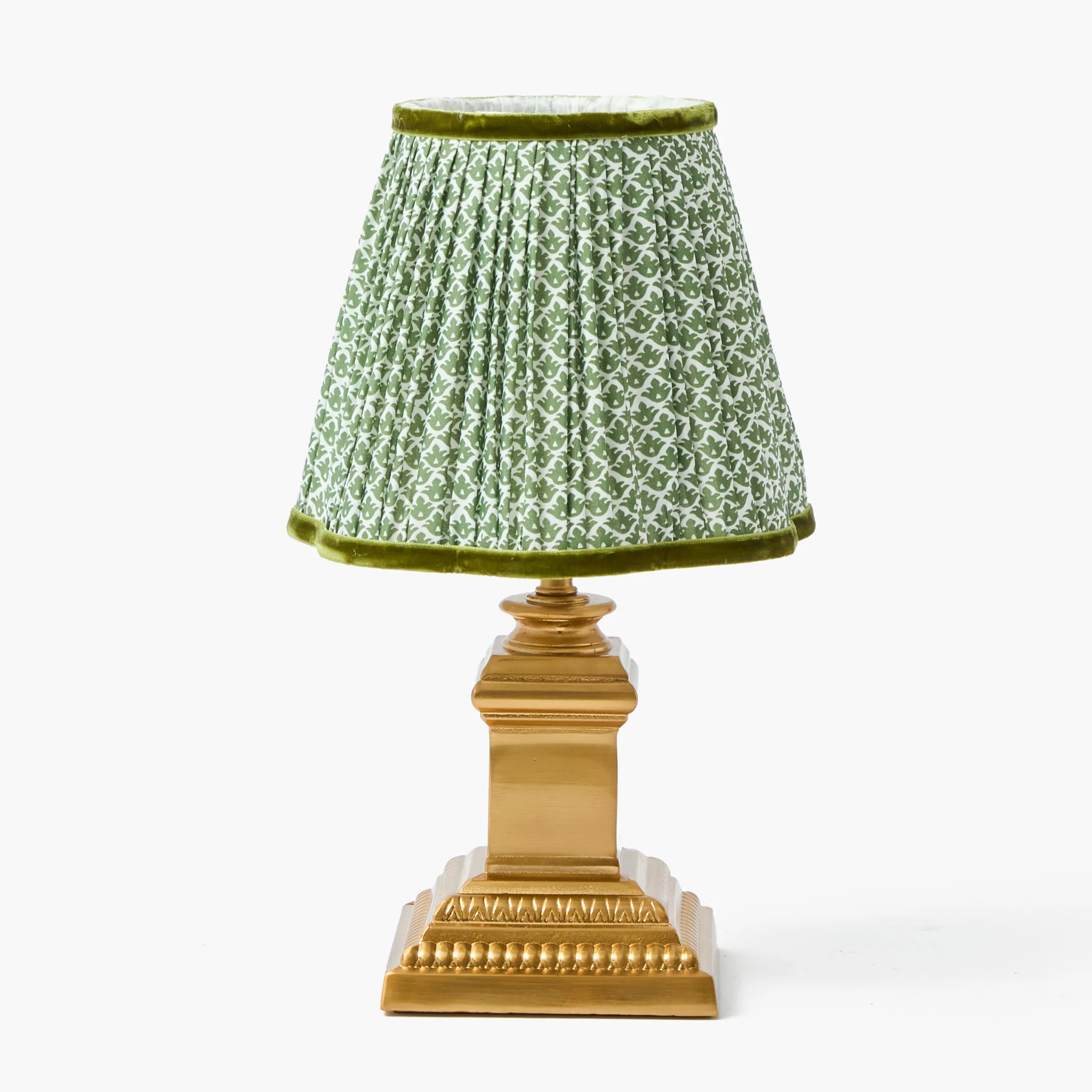 Olive Green Lotus Lampshade (18cm) - Image 16