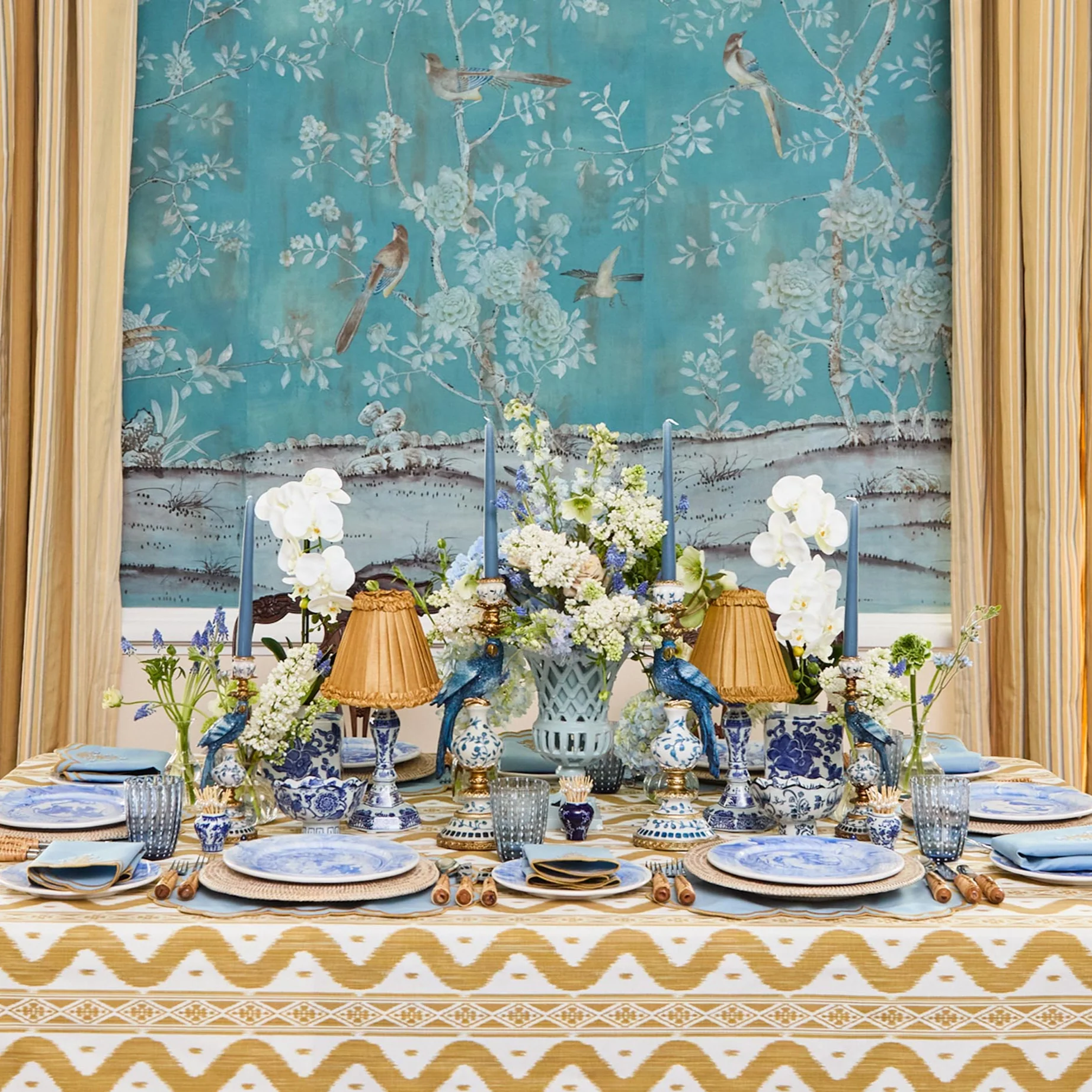 Dusty Blue Candles (Set of 8) - Image 19