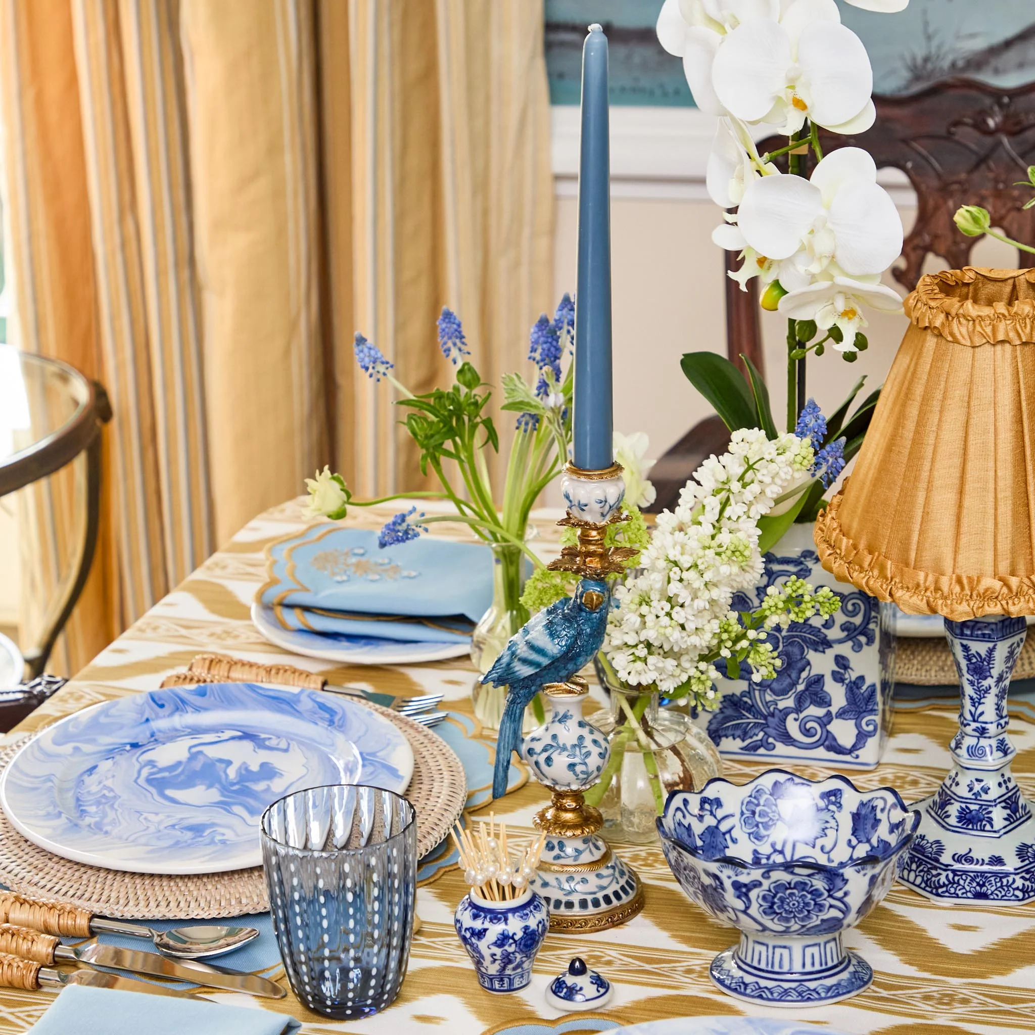 Dusty Blue Candles (Set of 8) - Image 17