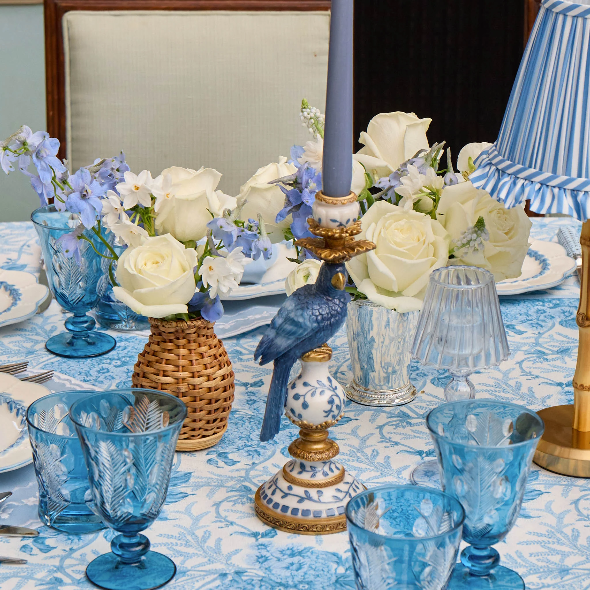 Dusty Blue Candles (Set of 8) - Image 5