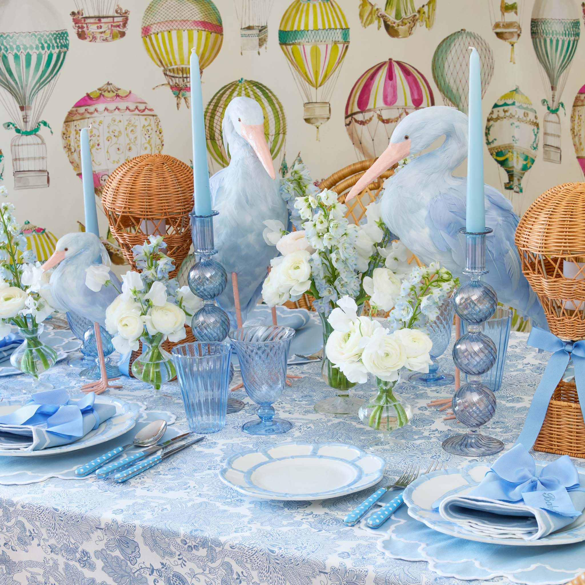 Camille Azure Candle Holder (Pair) - Image 23