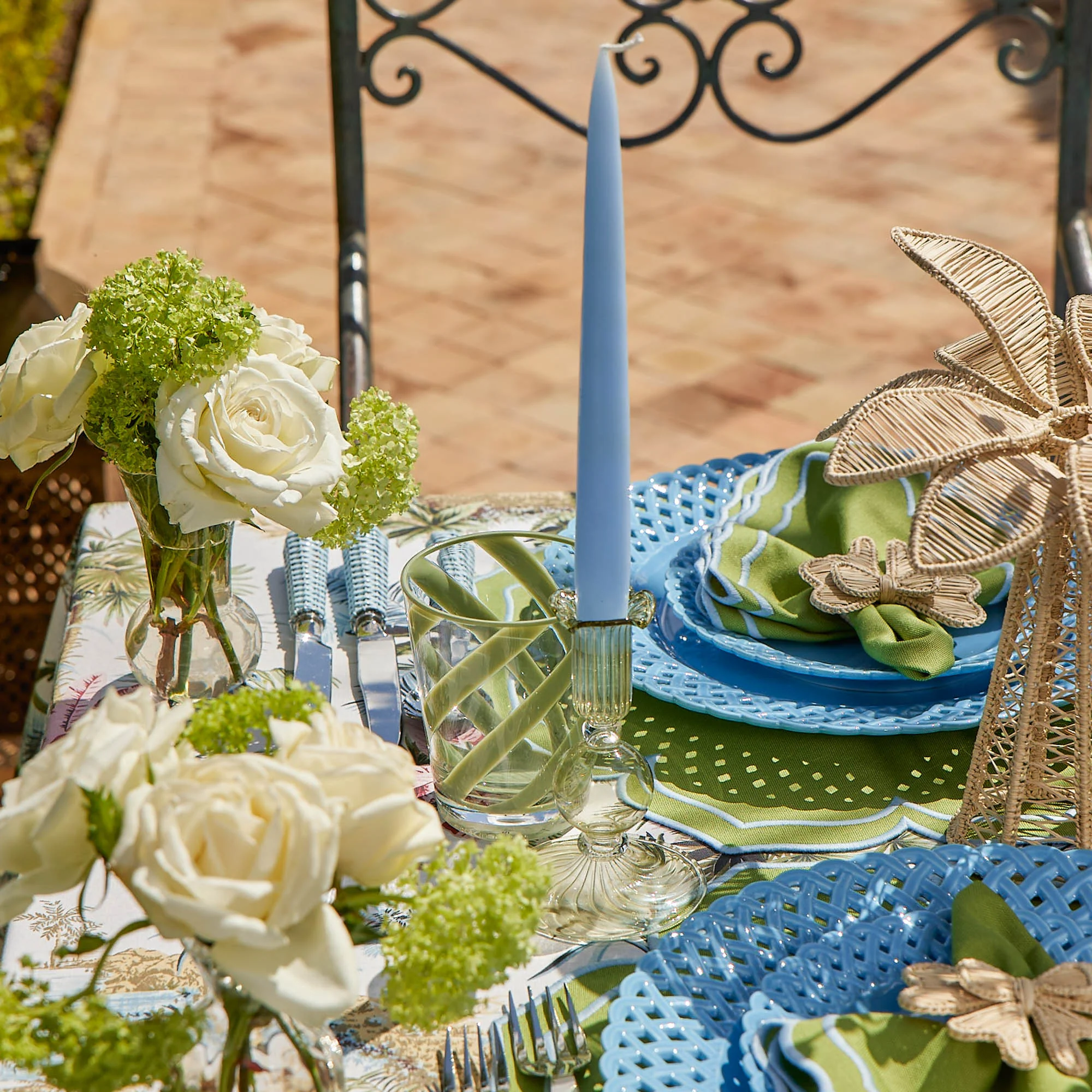 Small Eden Green Candle Holders (Pair) - Image 17