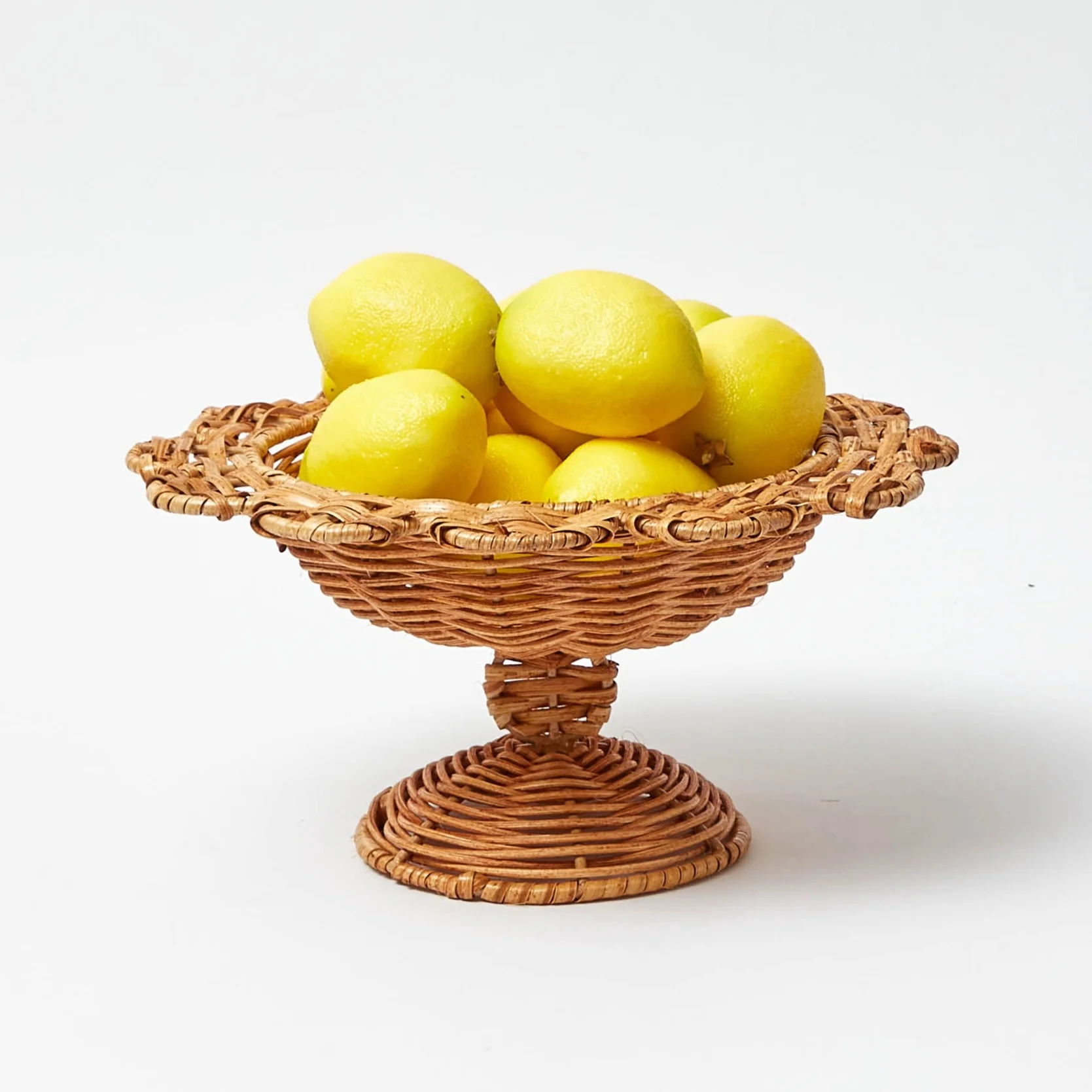 Small Luciana Rattan Scalloped Bowl - Image 12