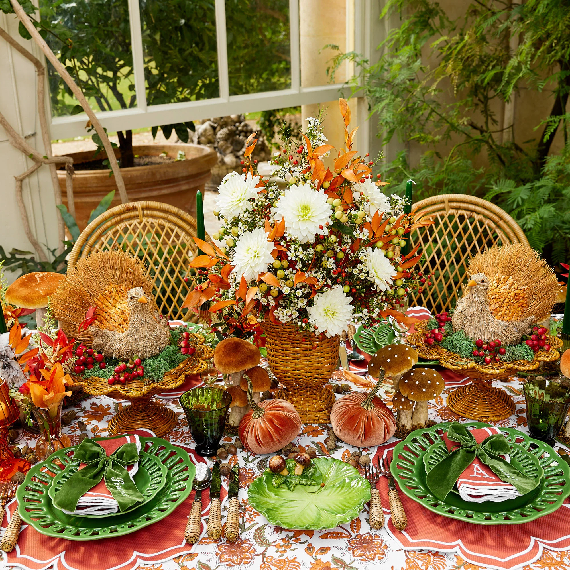 Small Luciana Rattan Scalloped Bowl - Image 6