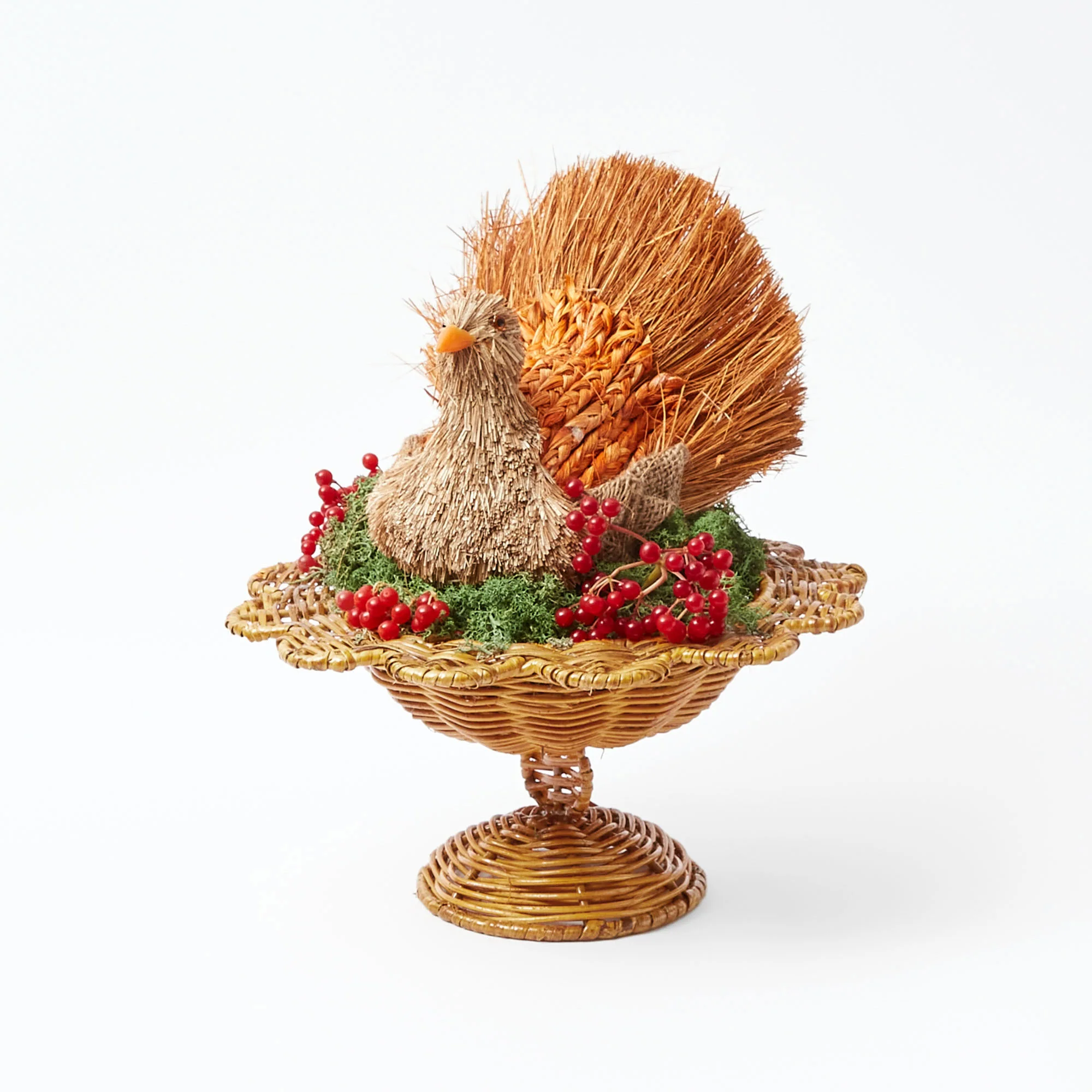 Small Luciana Rattan Scalloped Bowl - Image 9