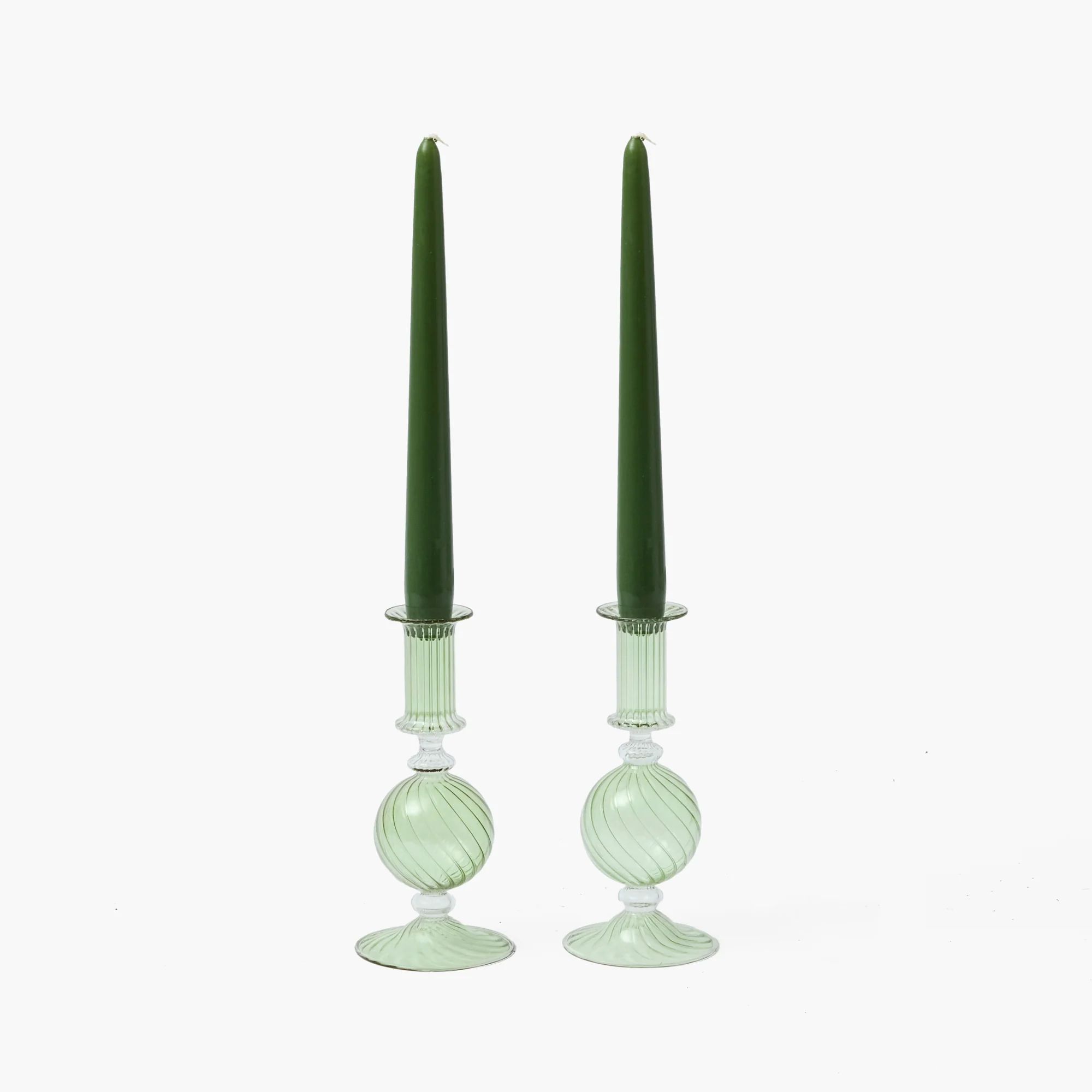 Small Camille Olive Candle Holder (Pair) - Image 31