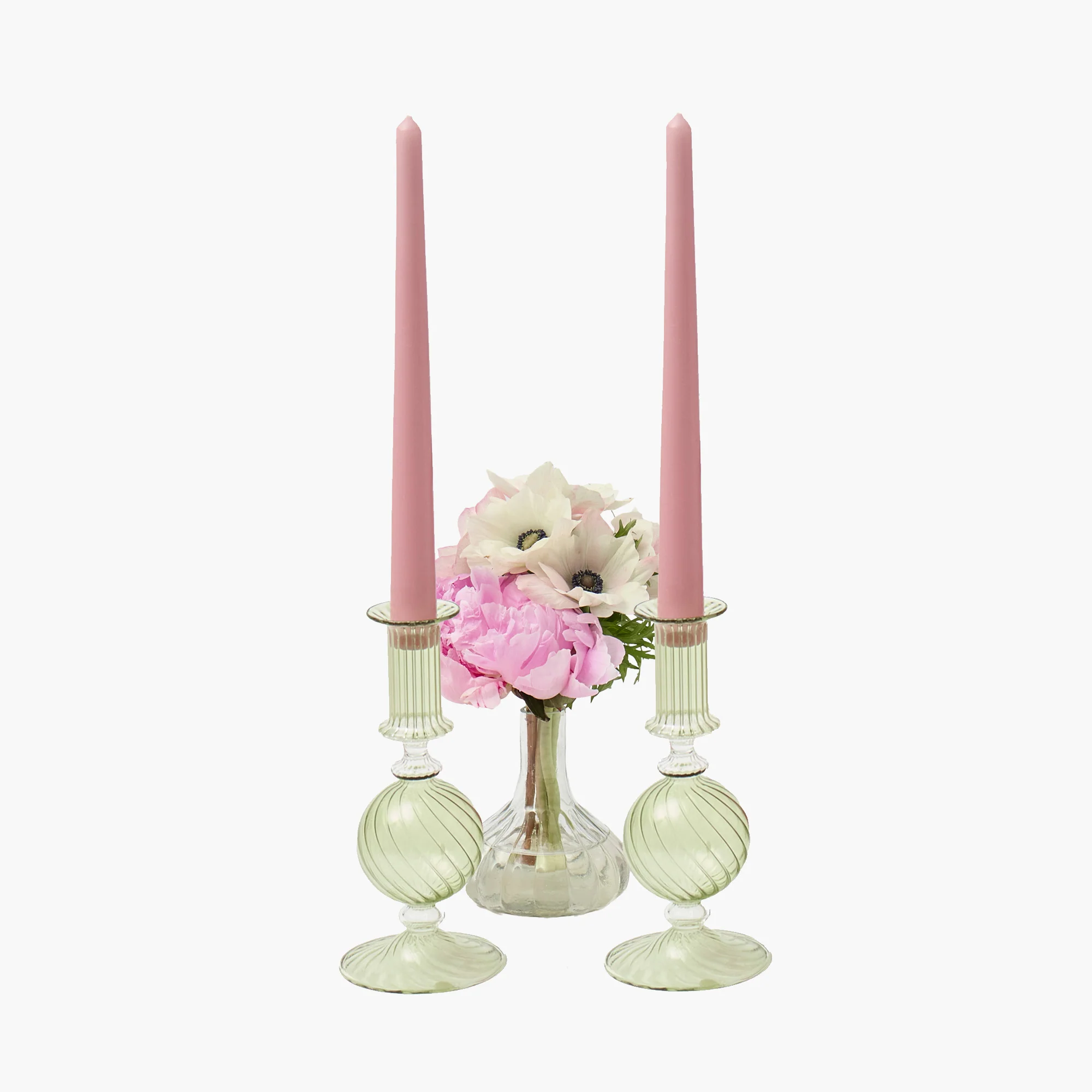 Small Camille Olive Candle Holder (Pair) - Image 8