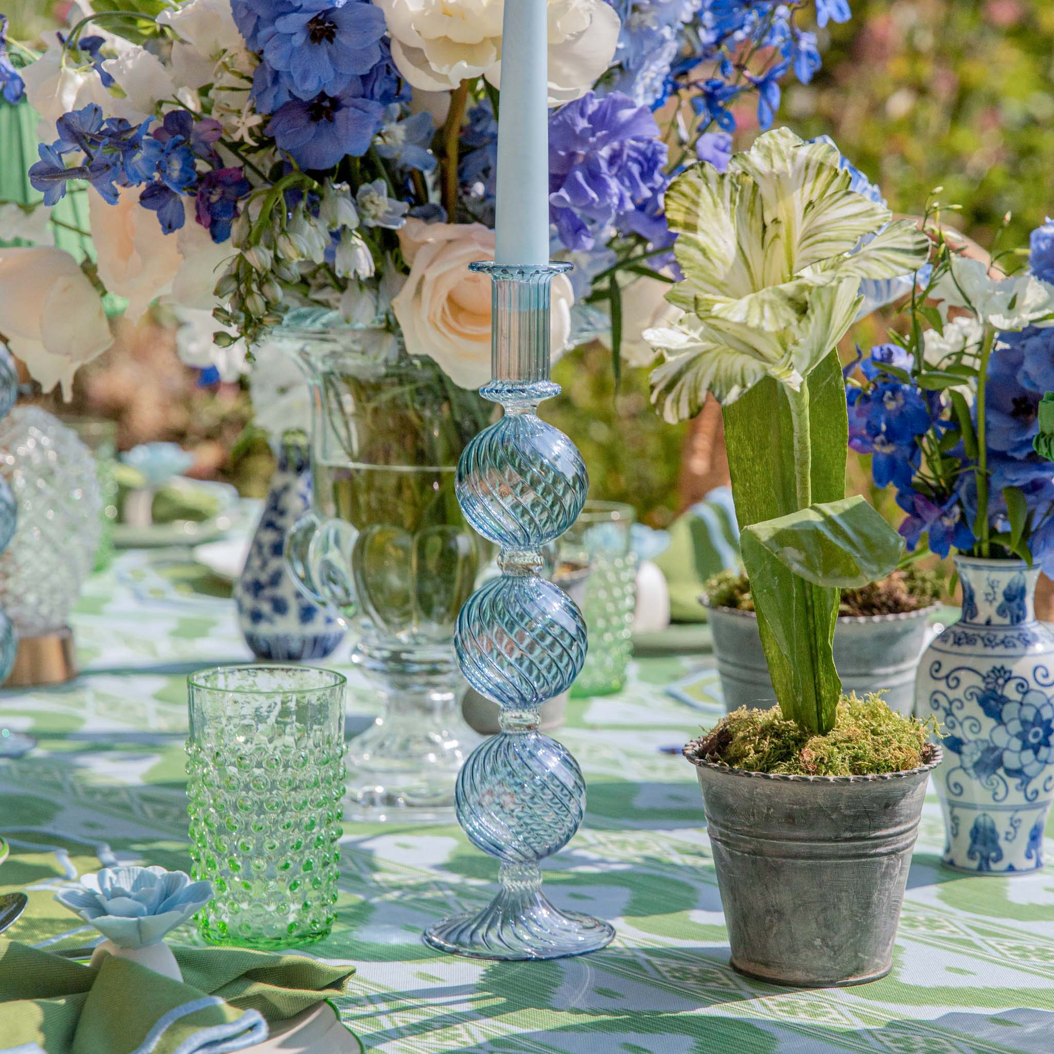 Camille Azure Candle Holder (Pair) - Image 7