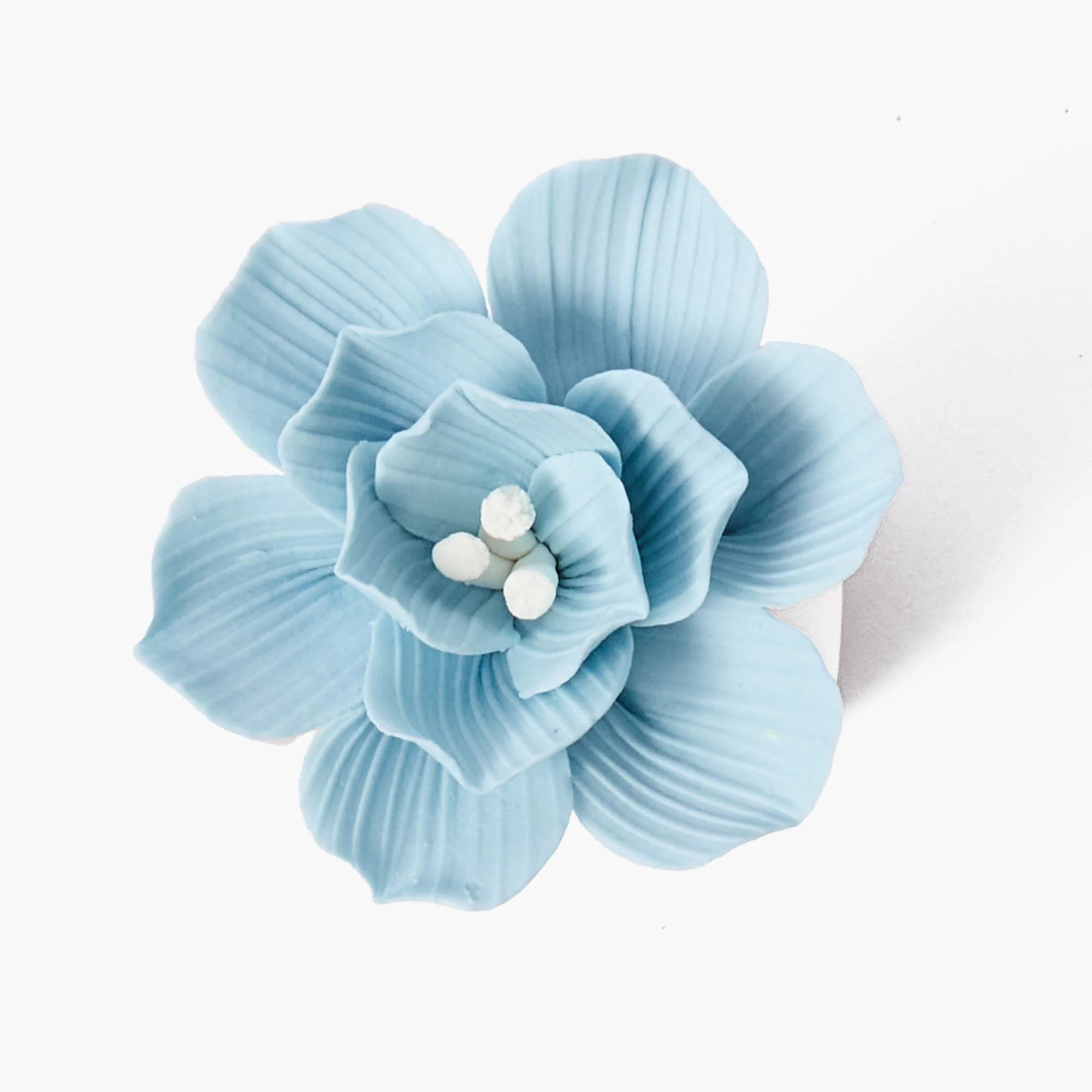 Soft Blue Fiore Napkin Rings (Set of 4) - Image 4