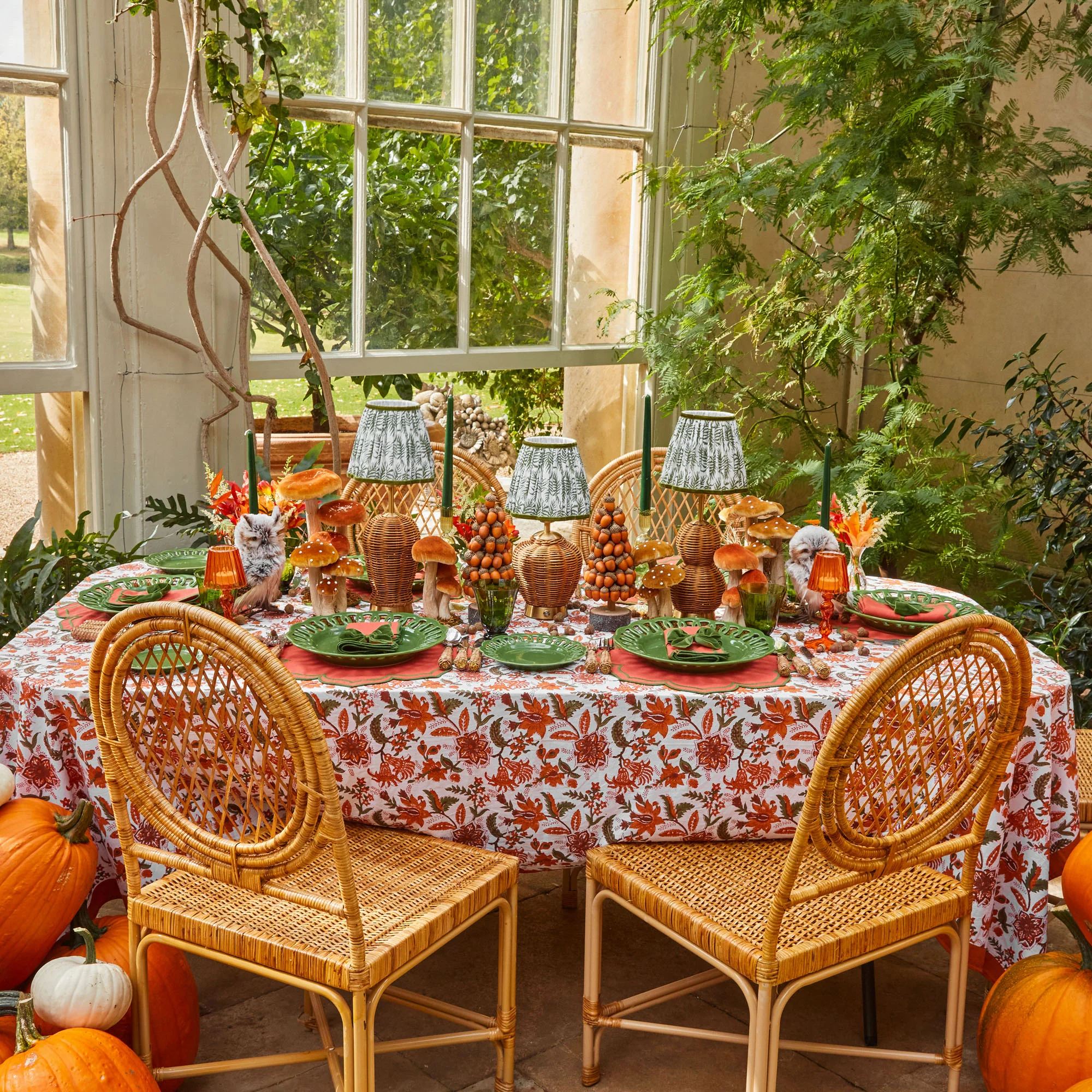 Trio of Rechargeable Rattan Lamps - Image 9