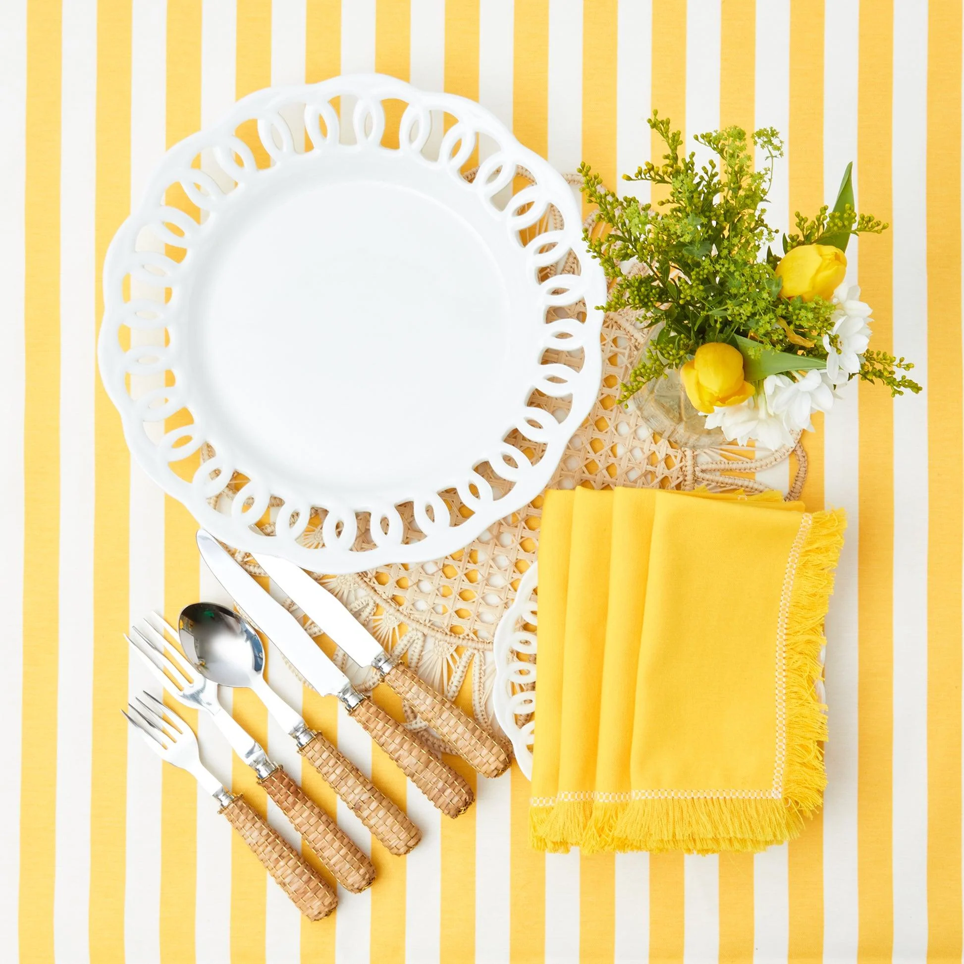 White Lace Dinner Plate - Image 12