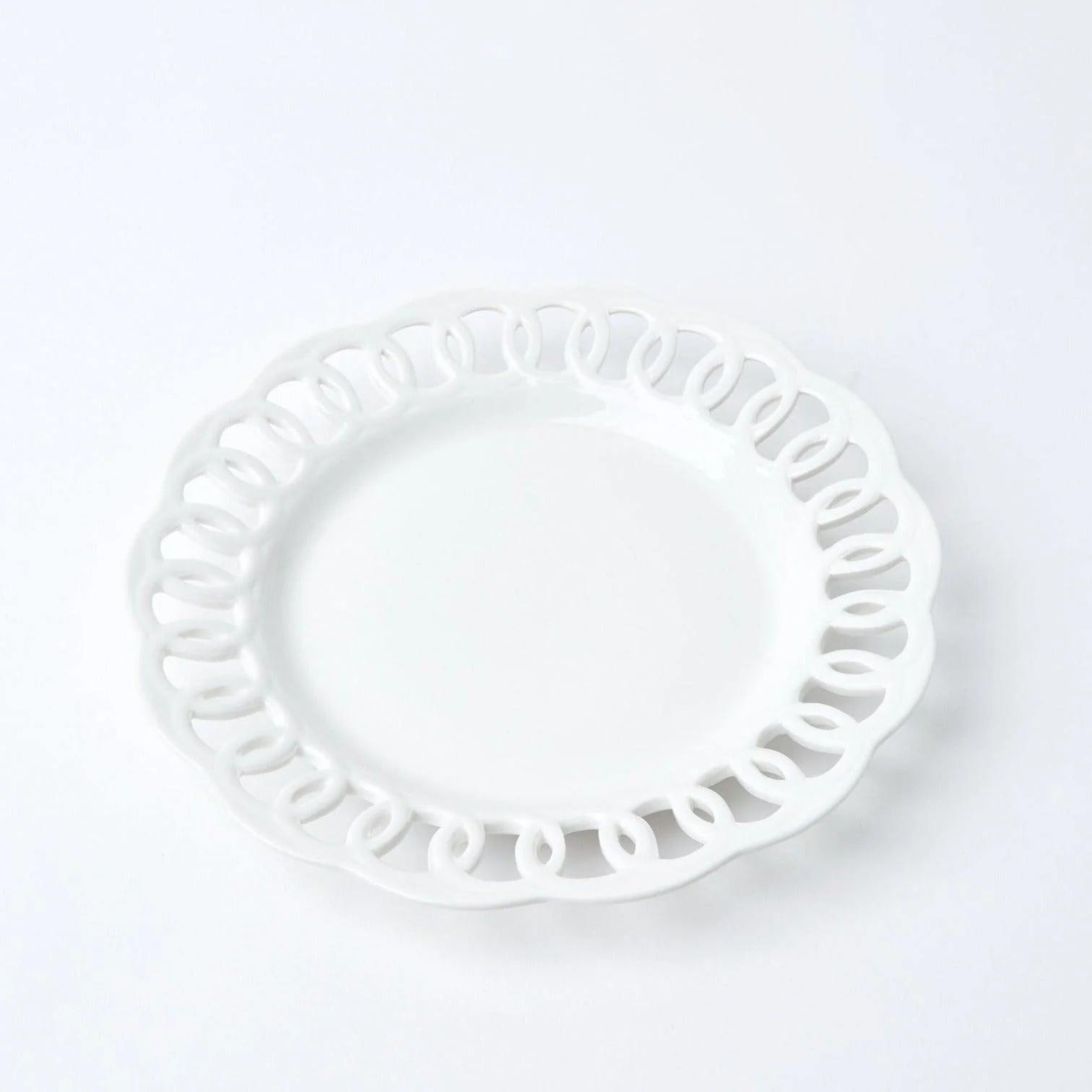 White Lace Dinner Plate - Image 15