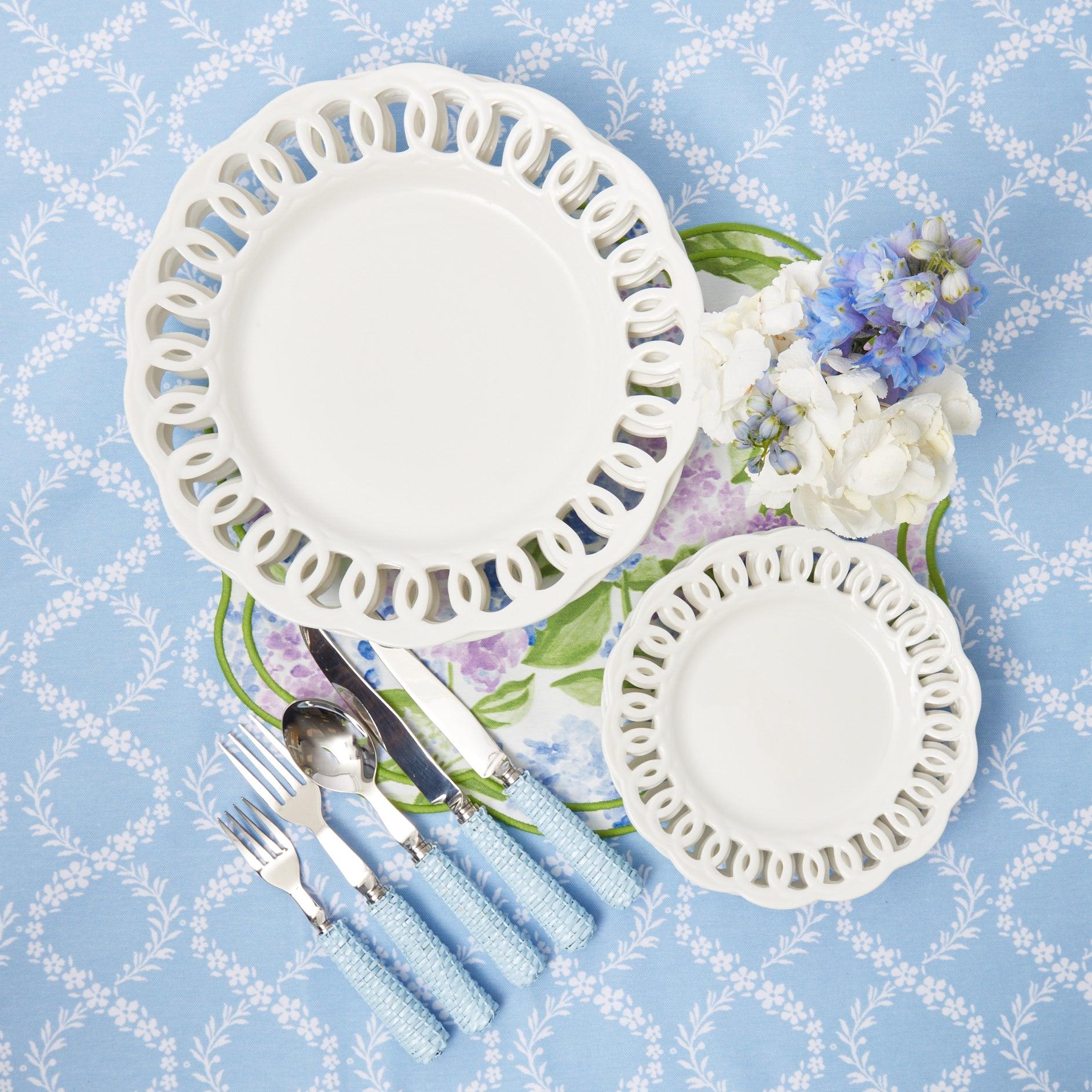 White Lace Starter Plates (Set of 4) - Image 11