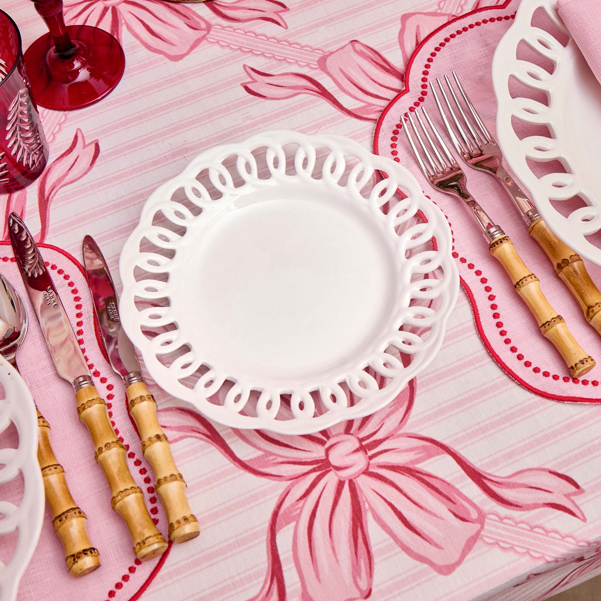 White Lace Starter Plates (Set of 4) - Image 6