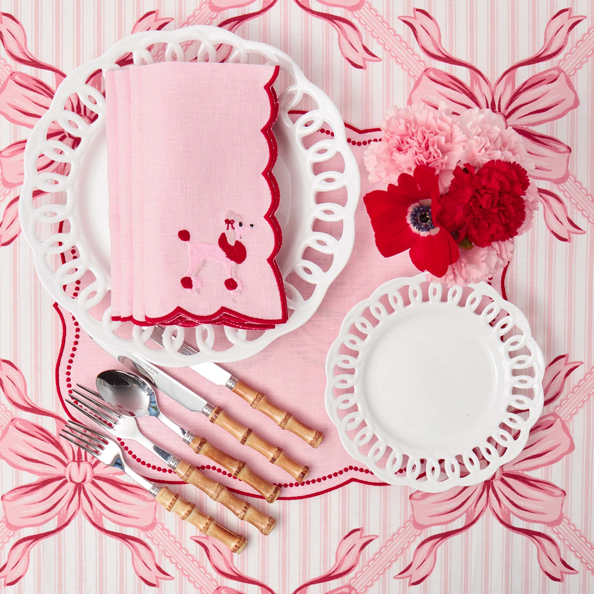 White Lace Starter Plates (Set of 4) - Image 4